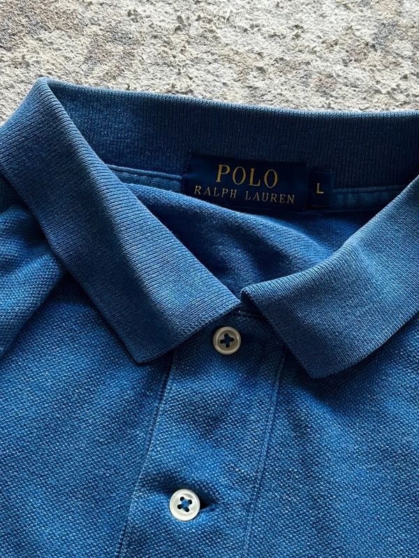 Polo Ralph Lauren Polo Ralph Lauren Sz L Polo Shirt Blue Small Pony Size US L / EU 52-54 / 3 - 15 Thumbnail