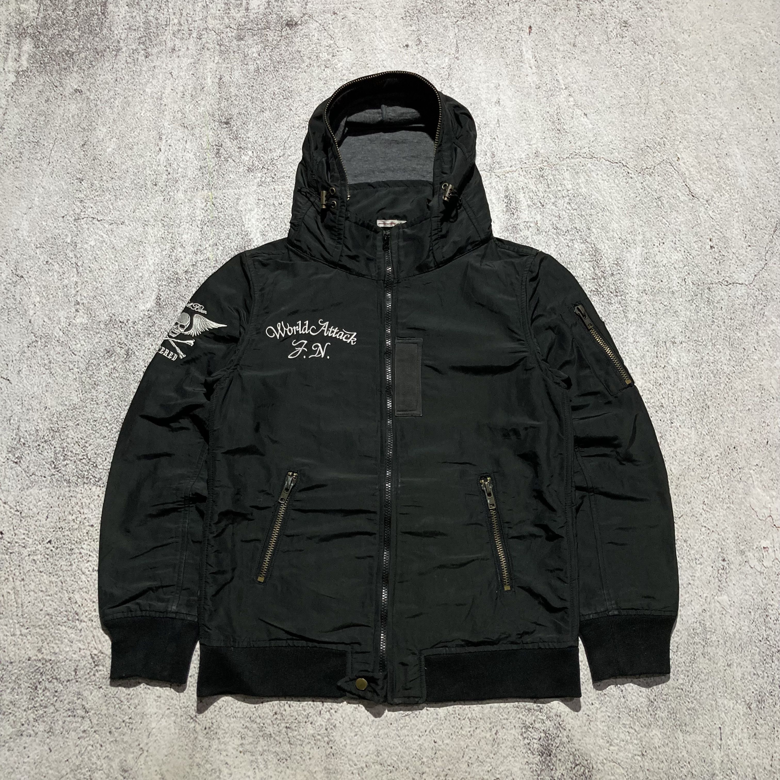 Japanese Brand 2000s GOA - Fur Hoodie Apocalypse Style Parka