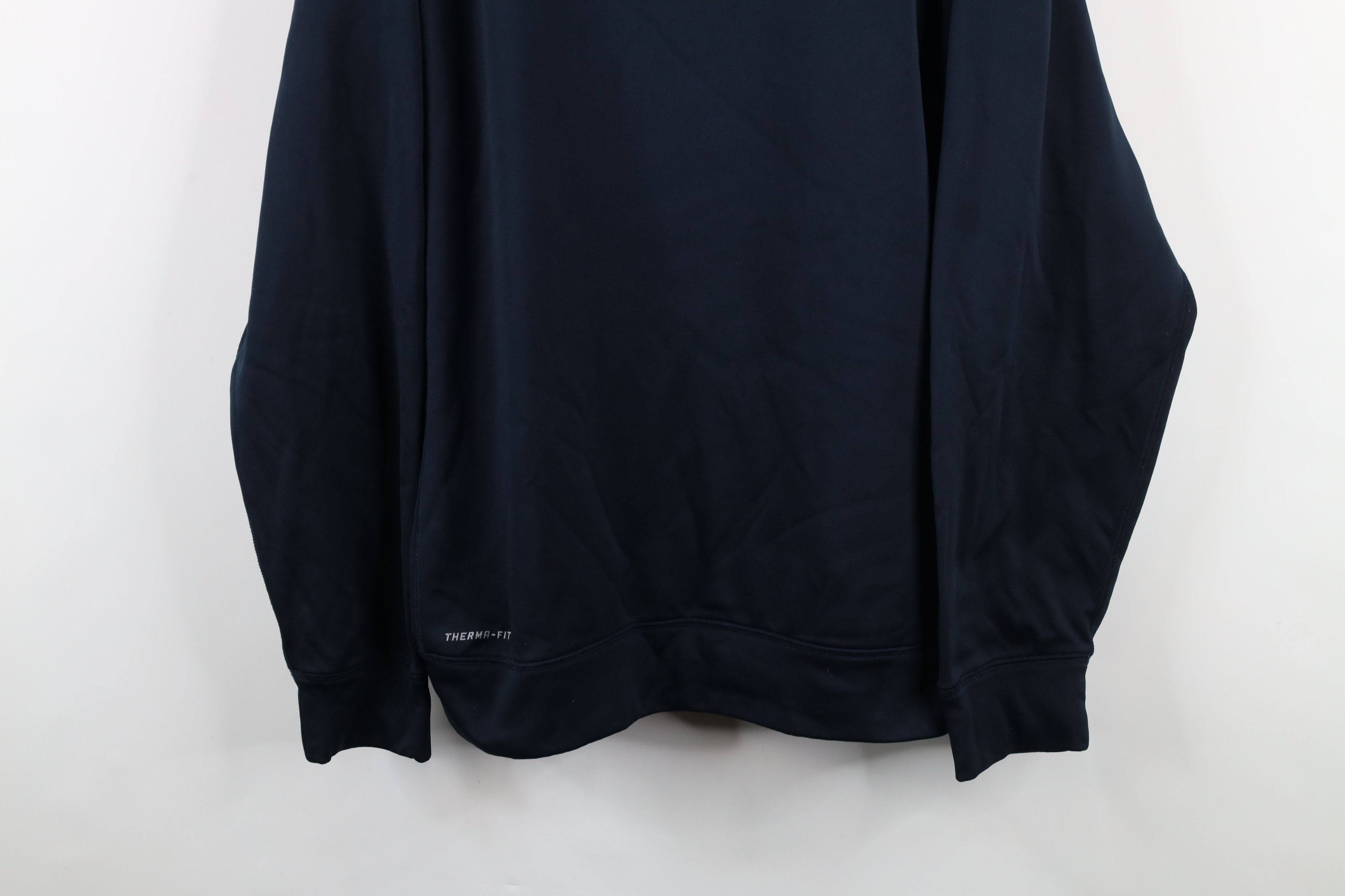 Nike × Vintage Vintage Y2K Nike Therma Fit Monochrome Lined Sweatshirt Size US XL / EU 56 / 4 - 3 Thumbnail