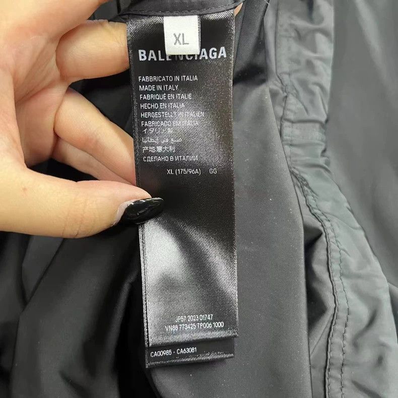 Balenciaga Balenciaga Black Logo Print Long Sleeve Jacket-2505 Size US XL / EU 56 / 4 - 3 Thumbnail