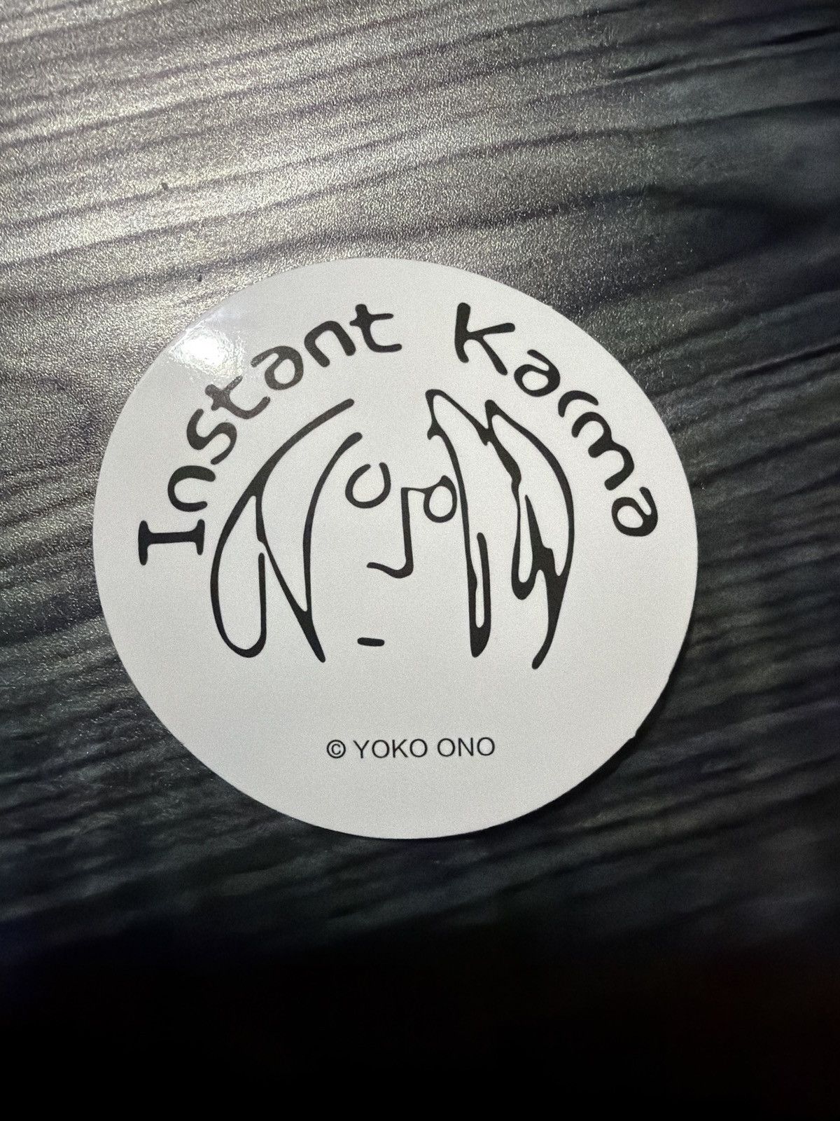 Hypebeast Instant Karma Yoko Ono John Lennon Sticker Size ONE SIZE - 1 Thumbnail