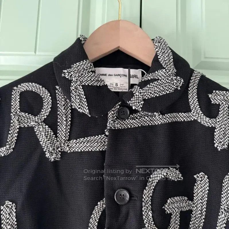 Comme des Garcons Comme des Garçons Black Wool Jacket with Graphics . Size S / US 4 / IT 40 - 5 Thumbnail