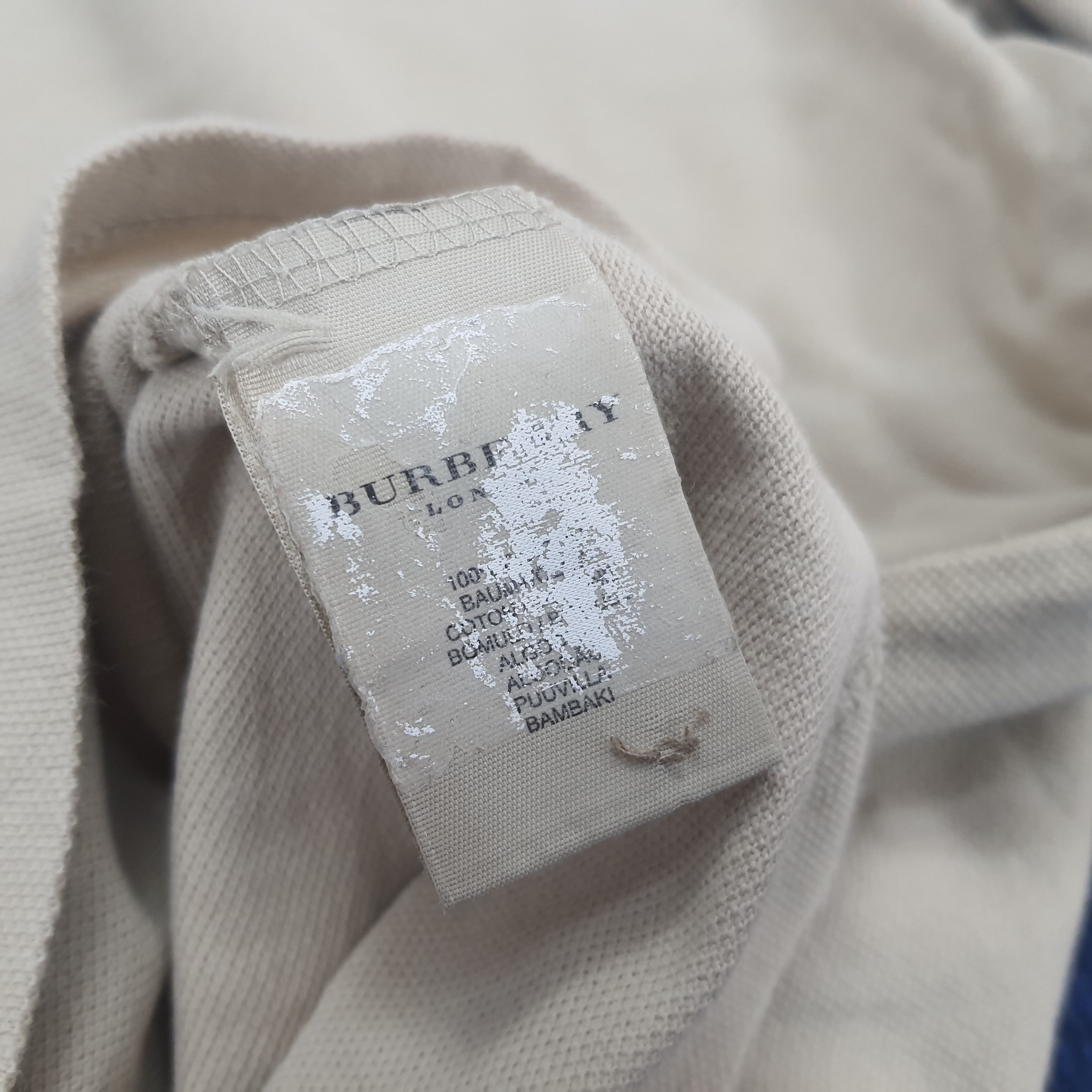 Burberry × Vintage Vintage Burberry London Long Sleeve Polo Shirt Size US L / EU 52-54 / 3 - 6 Thumbnail