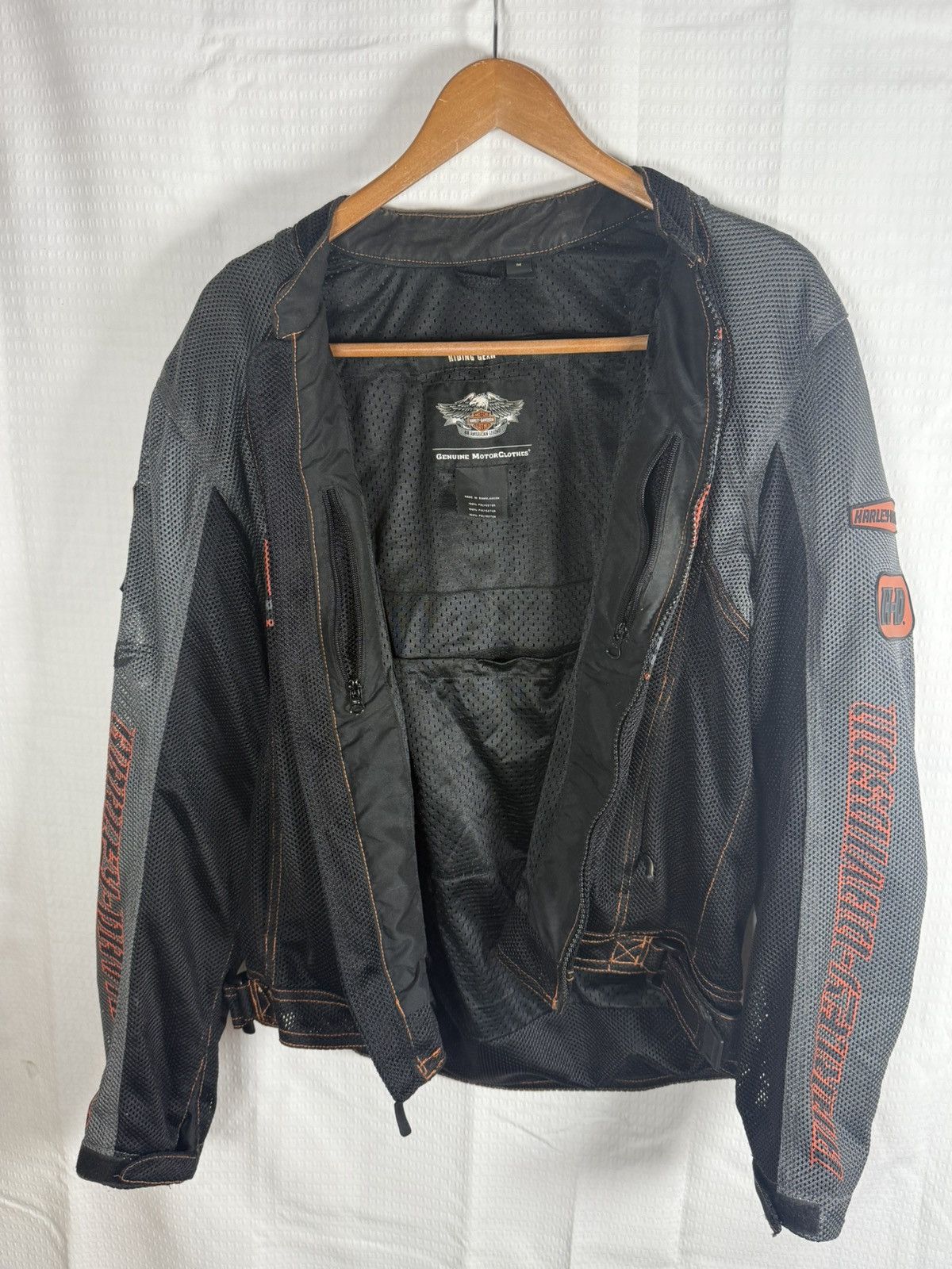 Other Harley Davidson Logo Mesh Rider Jacket size medium Black Size US M / EU 48-50 / 2 - 10 Thumbnail