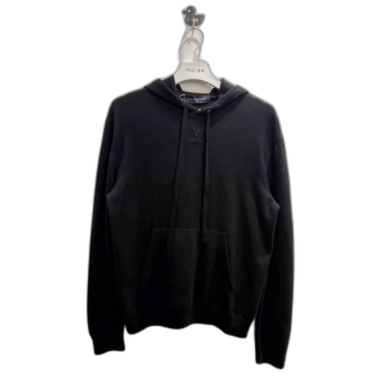 Louis Vuitton LV Louis Vuitton Cashmere Hooded Sweatshirt Black-yf Size US M / EU 48-50 / 2 - 1 Thumbnail