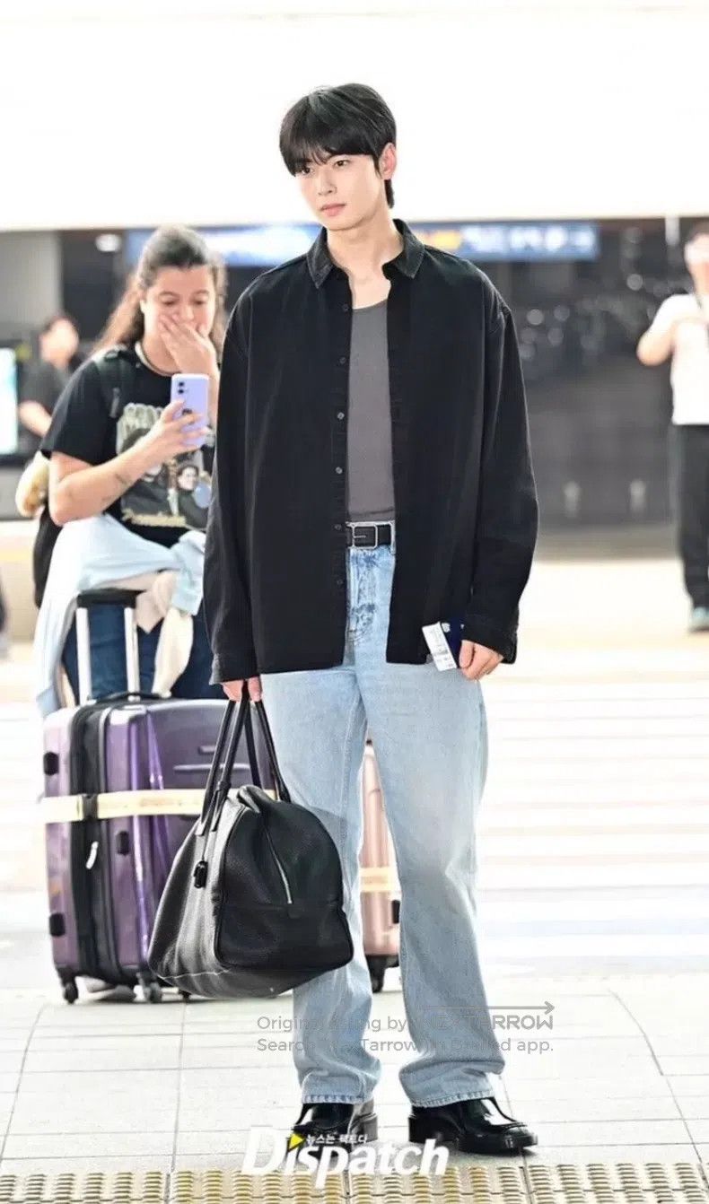 Saint Laurent Paris Saint Laurent Paris Embroidered Logo Washed Dark Grey Deni Size US XS / EU 42 / 0 - 8 Thumbnail