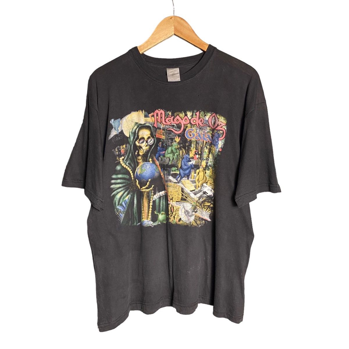 Band Tees Vintage 00s Mago de Oz Gaia Metal Band Tee / Y2K Size US XL / EU 56 / 4 - 1 Thumbnail