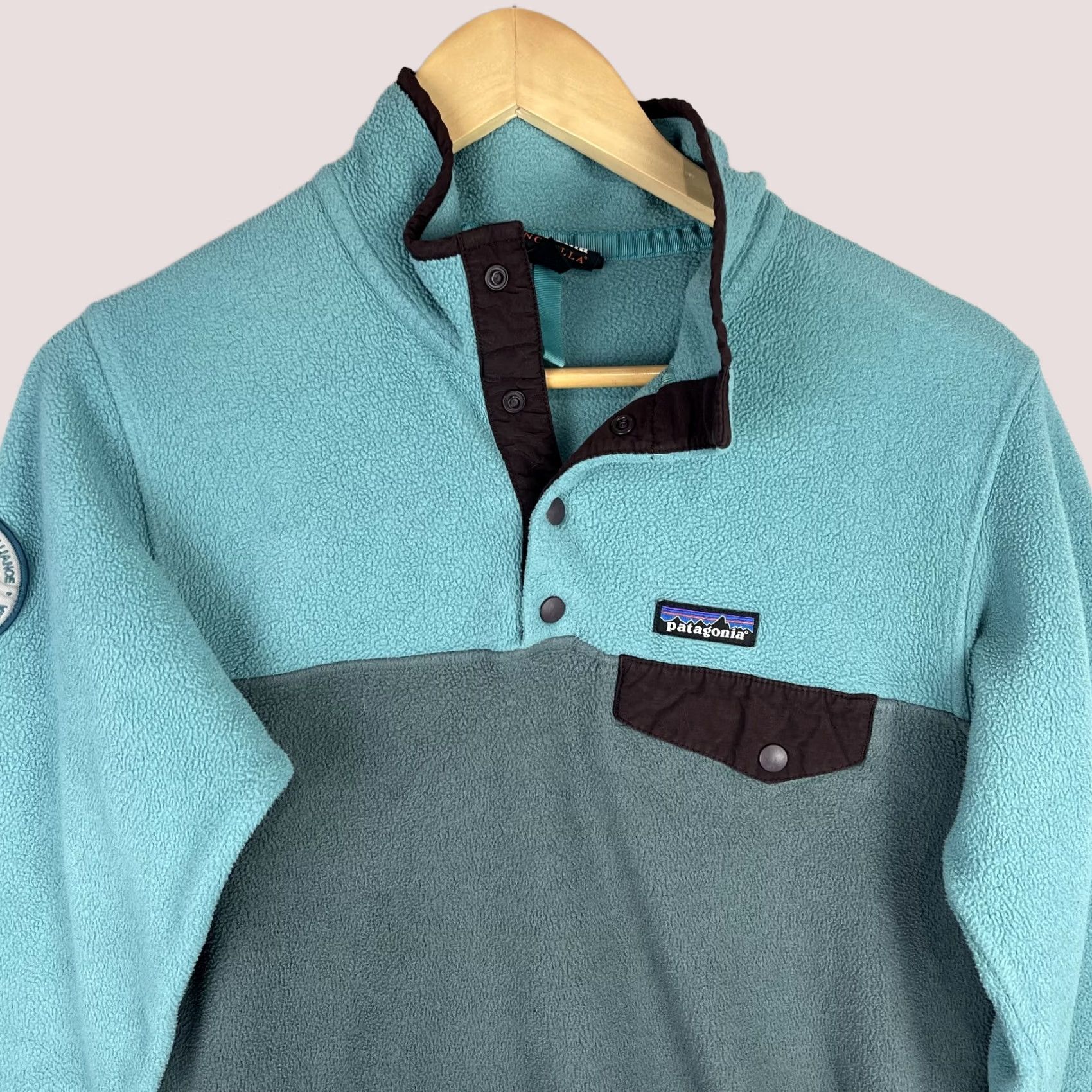 Patagonia Patagonia Sweater Womens Small Blue Synchilla Snap-T The Conservation Alliance Shirt Size S / US 4 / IT 40 - 1 Thumbnail