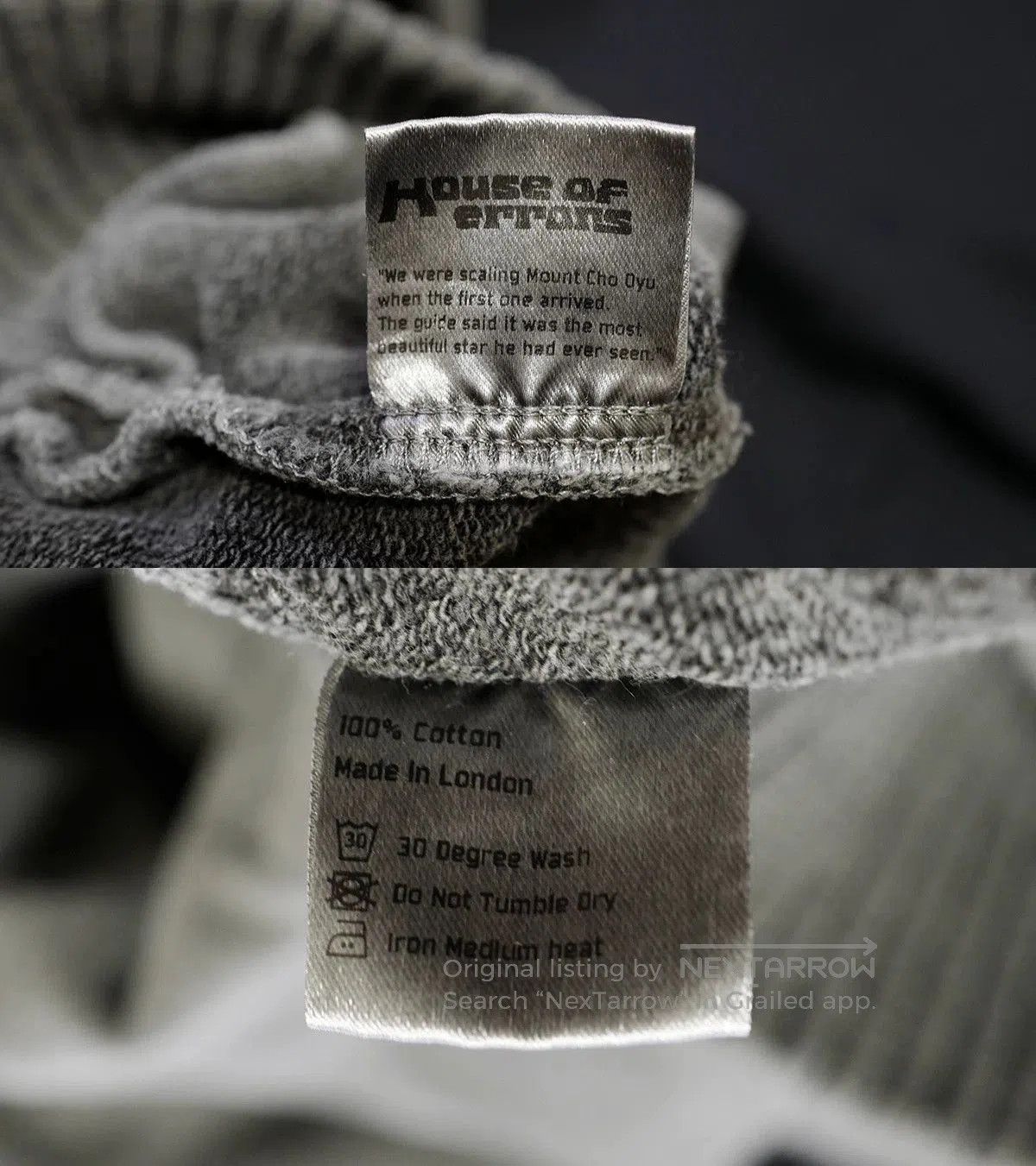 House of Errors house of errors embroidered gray hoodie. Size US XL / EU 56 / 4 - 6 Thumbnail