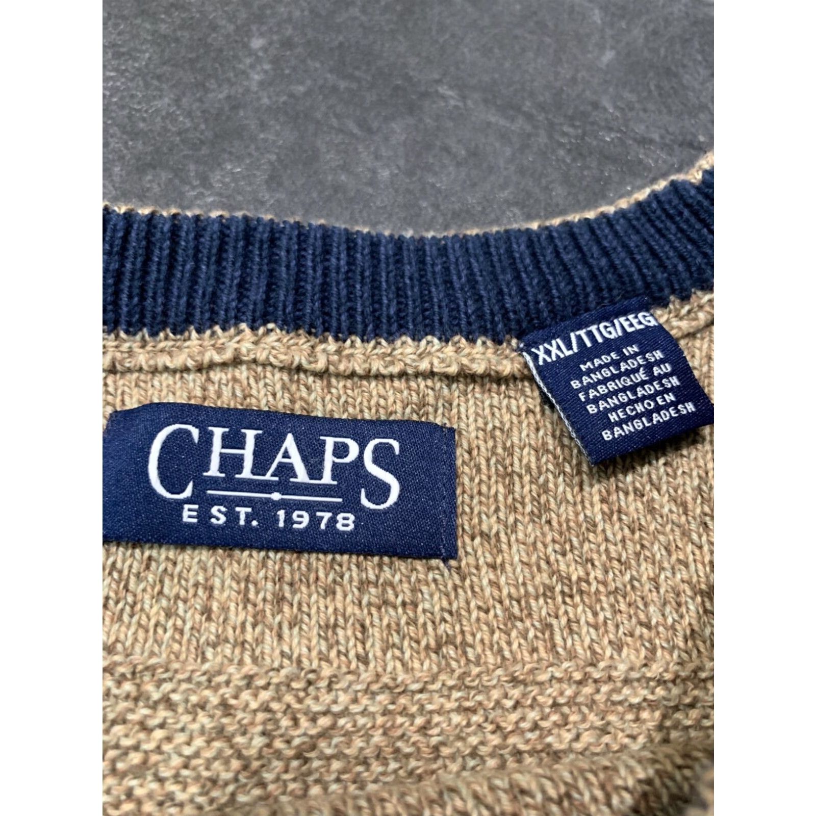 Ralph Lauren Ralph Lauren Mens Cable-Knit Sweater Pullover Beige XXL Size US XXL / EU 58 / 5 - 5 Thumbnail