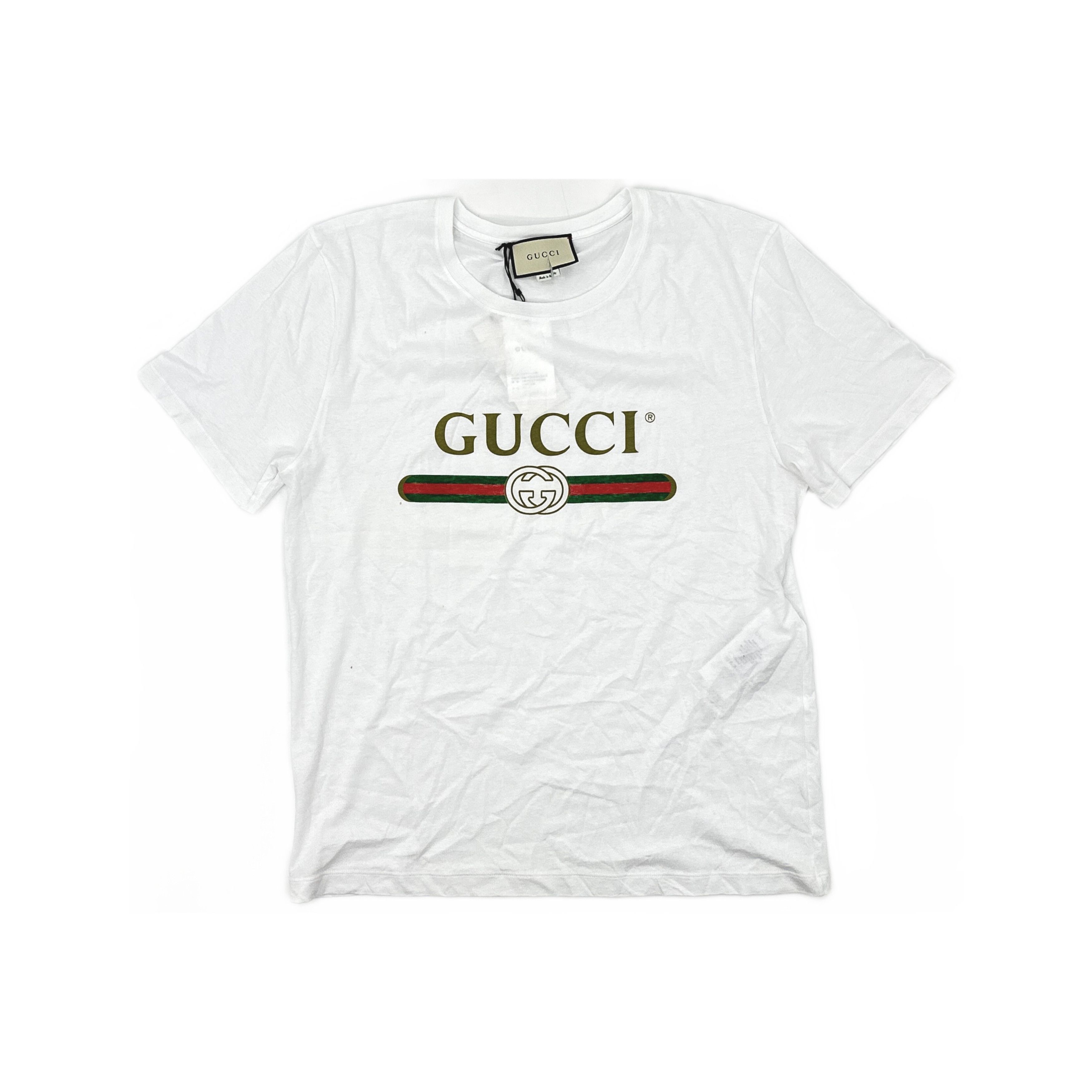 Gucci Gucci Logo Print Short Sleeve T-Shirt Size XL Size US XL / EU 56 / 4 - 1 Thumbnail