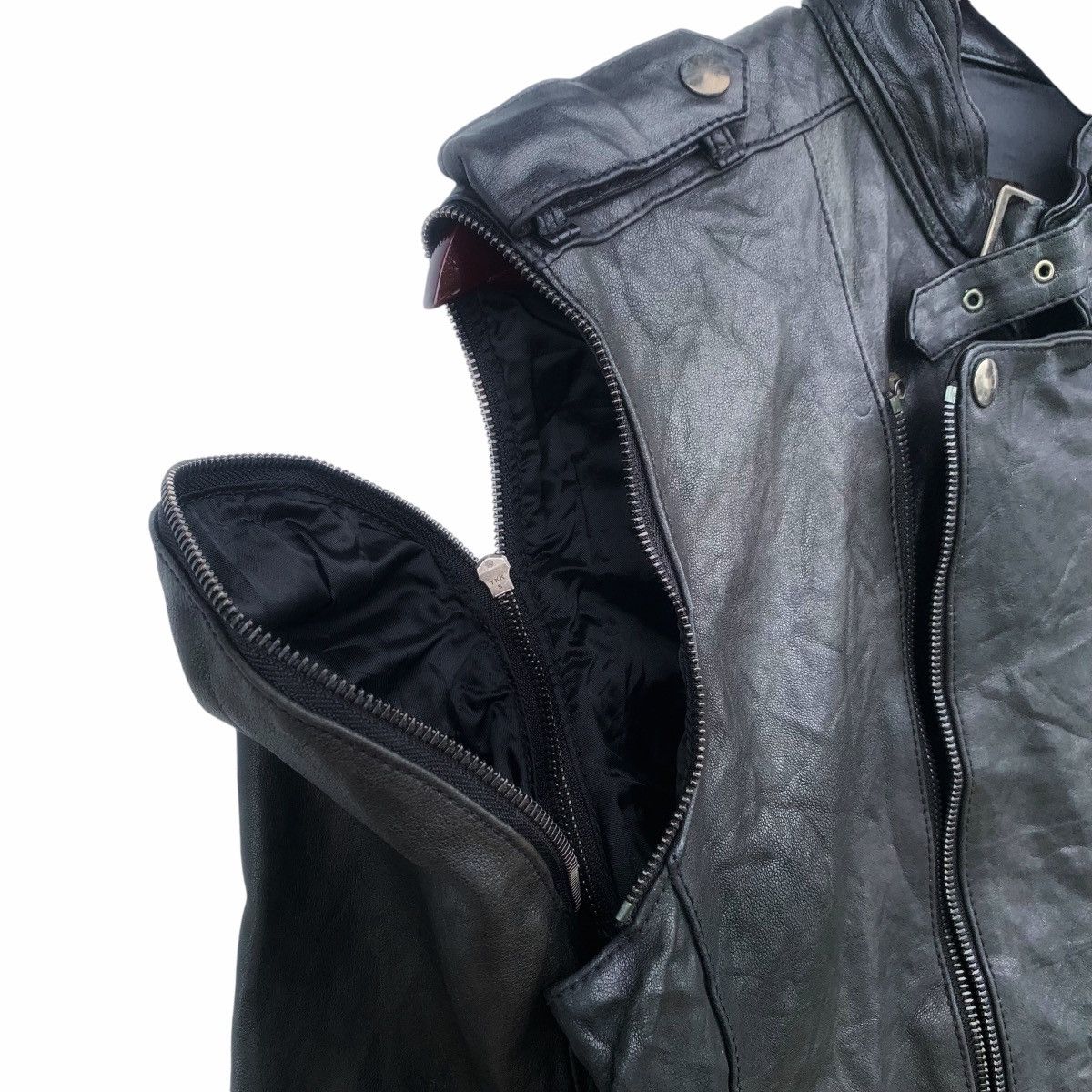 Tete Homme Tete Homme Issey Miyake Motorcycle Jacket Removable Sleeves Size US L / EU 52-54 / 3 - 11 Thumbnail