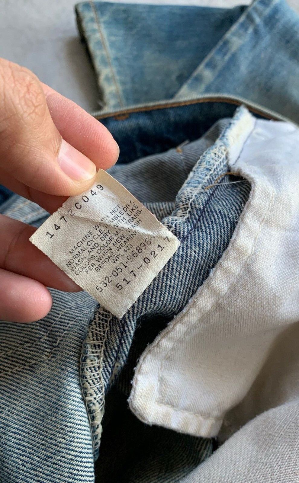 Levi's Vintage Thrashed Faded Levis Made In Usa Jeans Size US 30 / EU 46 - 7 Thumbnail