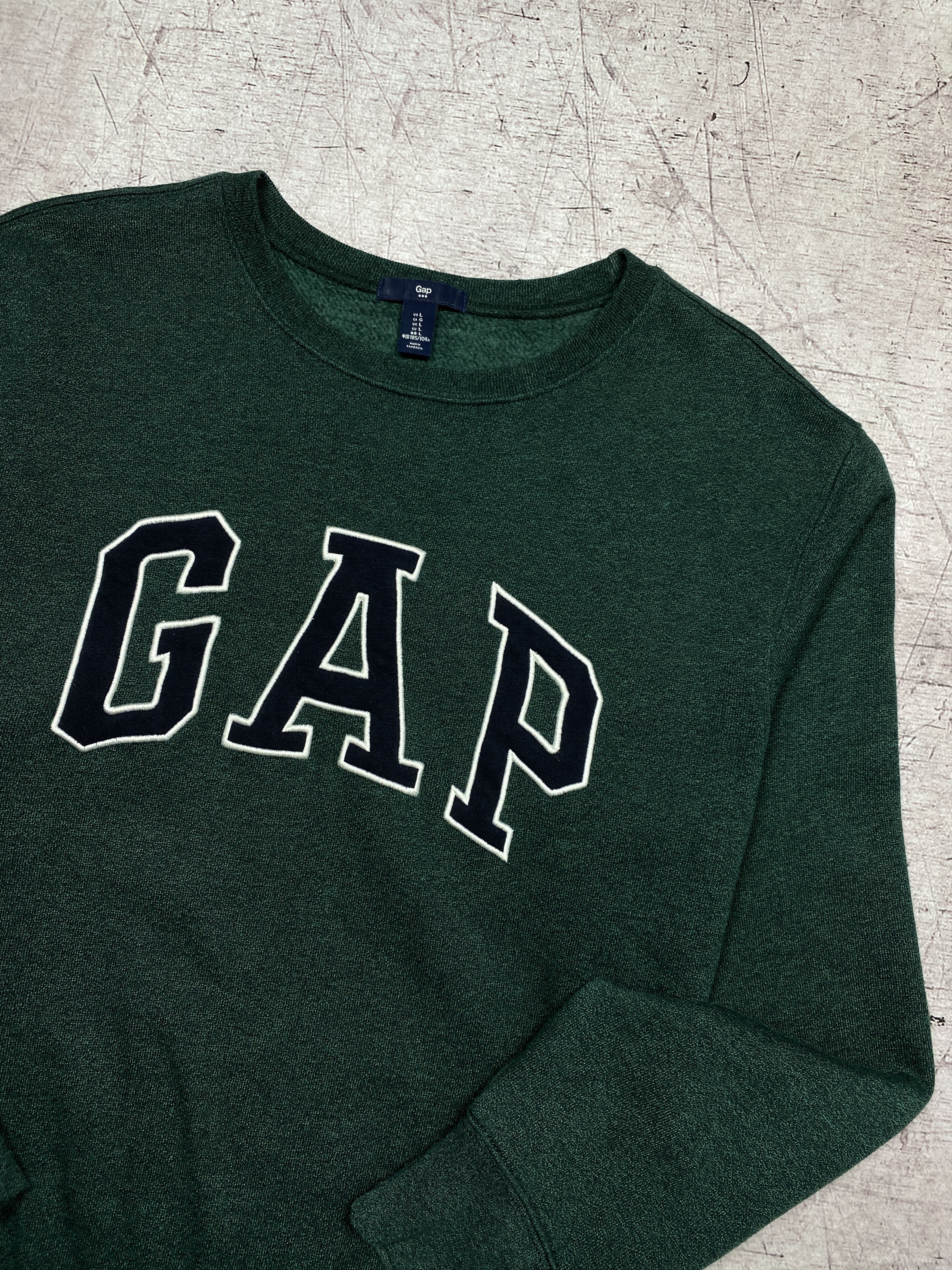Gap × Vintage Gap Vintage Mens Crew Neck Sweatshirt Y2K Size US L / EU 52-54 / 3 - 2 Thumbnail