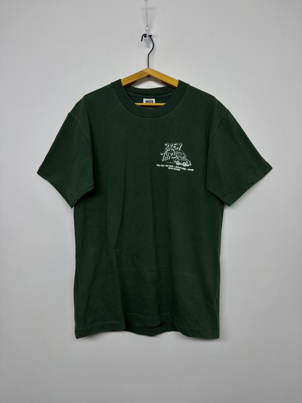 Anvil Vintage Y2k Brew Thru Big Logo Print 00’s Size US M / EU 48-50 / 2 - 5 Thumbnail