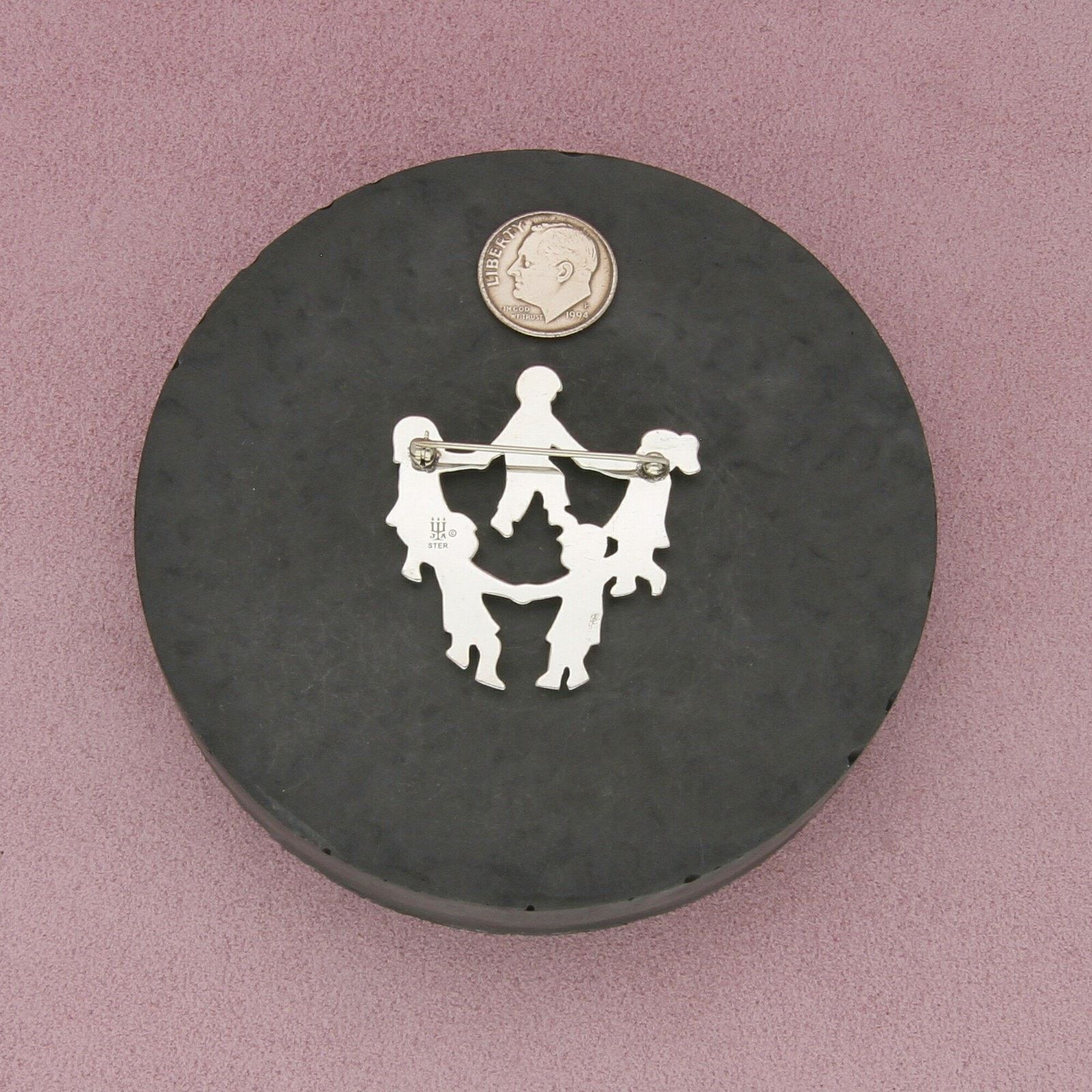 james avery sterling silver ring around the rosie brooch