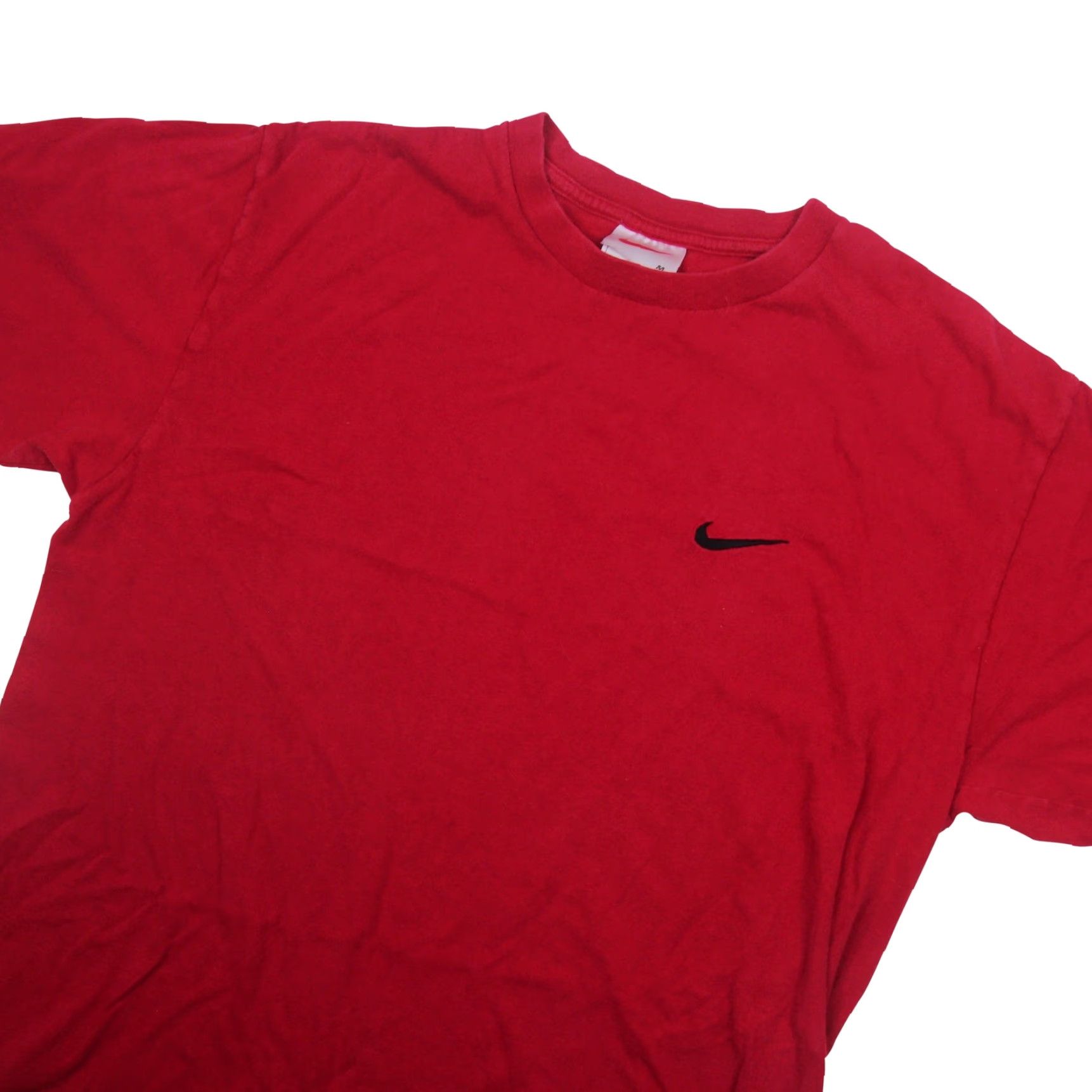 Nike VINTAGE Nike Men's T-Shirt Red M Classic Swoosh Shirt Mens Limited 90s Size US M / EU 48-50 / 2 - 2 Thumbnail