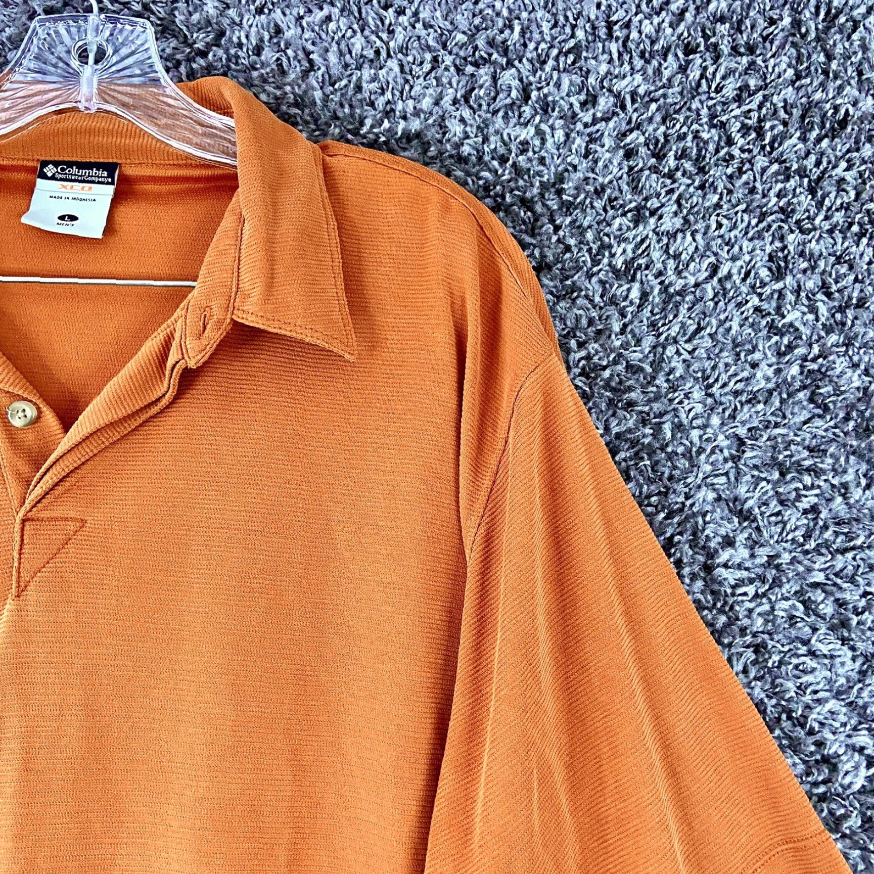 Vintage Columbia XCO Polo Mens L Brown Orange Polo Shirt Brown Orange Mens L Size US L / EU 52-54 / 3 - 4 Thumbnail