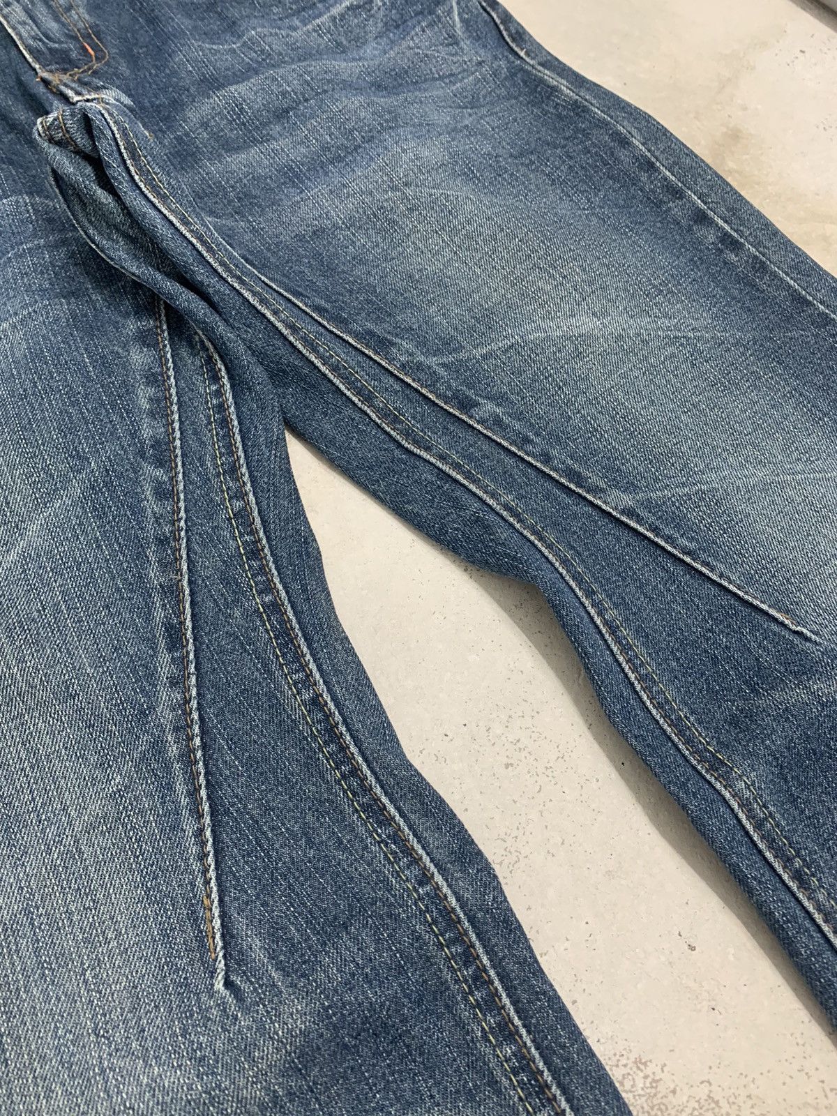 Hysteric Glamour × Japanese Brand Jack Serika Distressed Flare Whisker Arrow Embroidery Y2K Size US 33 - 10 Thumbnail