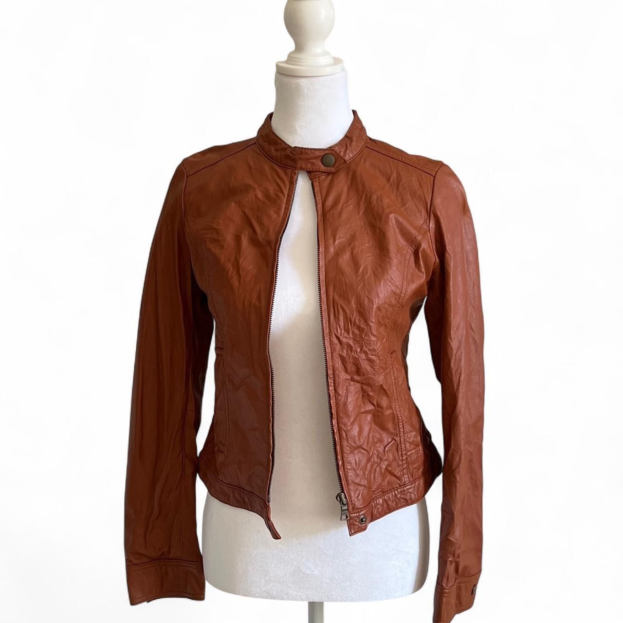 MOUSSY Moussy real brown leather jacket Size XS / US 0-2 / IT 36-38 - 1 Thumbnail