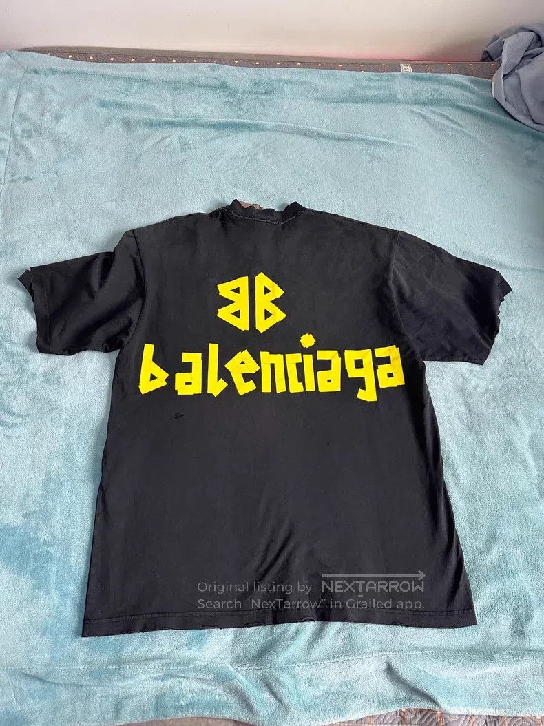 Balenciaga Balenciaga Masking Tape Tape Letter Printed Round Neck Pul Size US XS / EU 42 / 0 - 2 Thumbnail