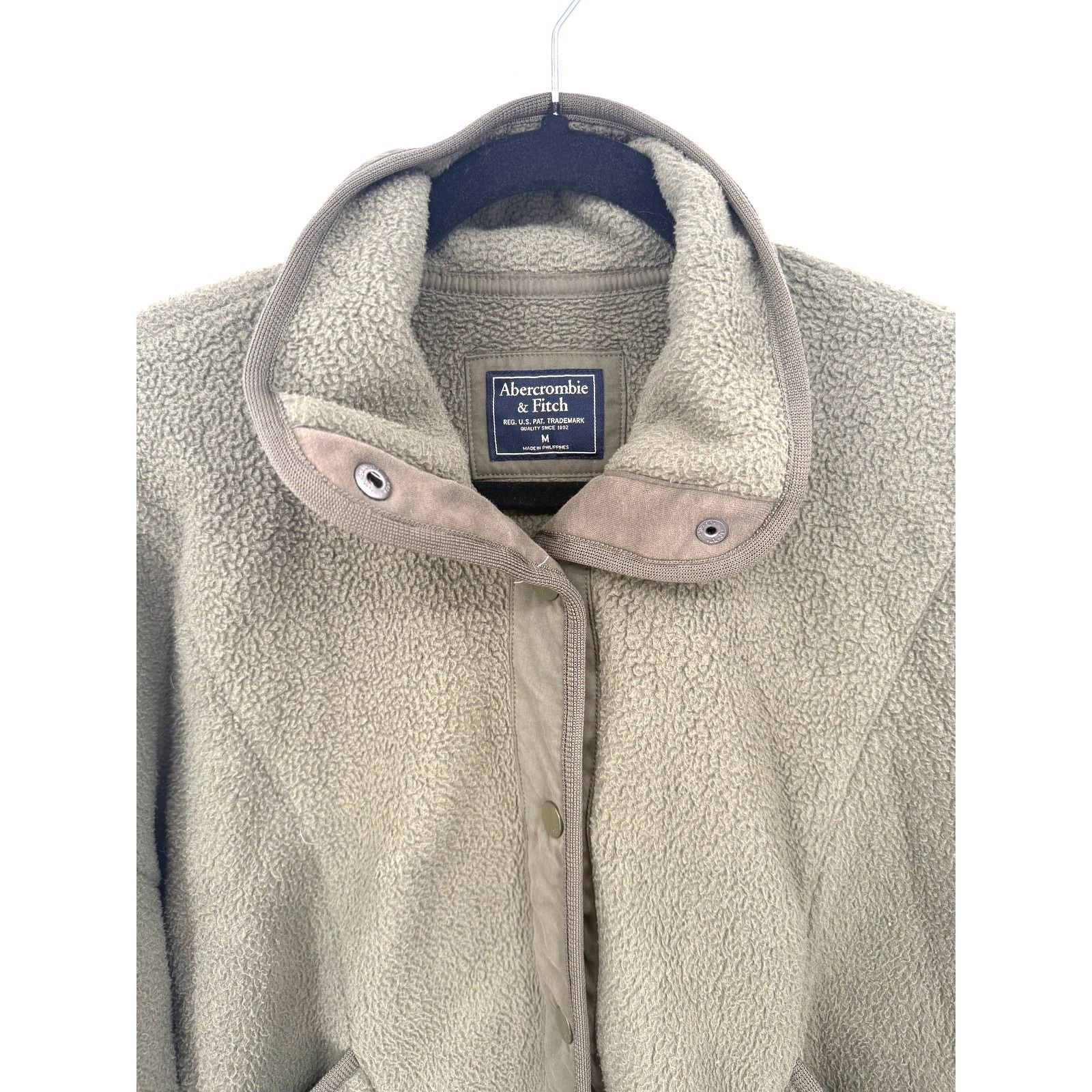 Abercrombie & Fitch Vintage Abercrombie & Fitch Fleece Jacket Olive Green Size M / US 6-8 / IT 42-44 - 2 Thumbnail