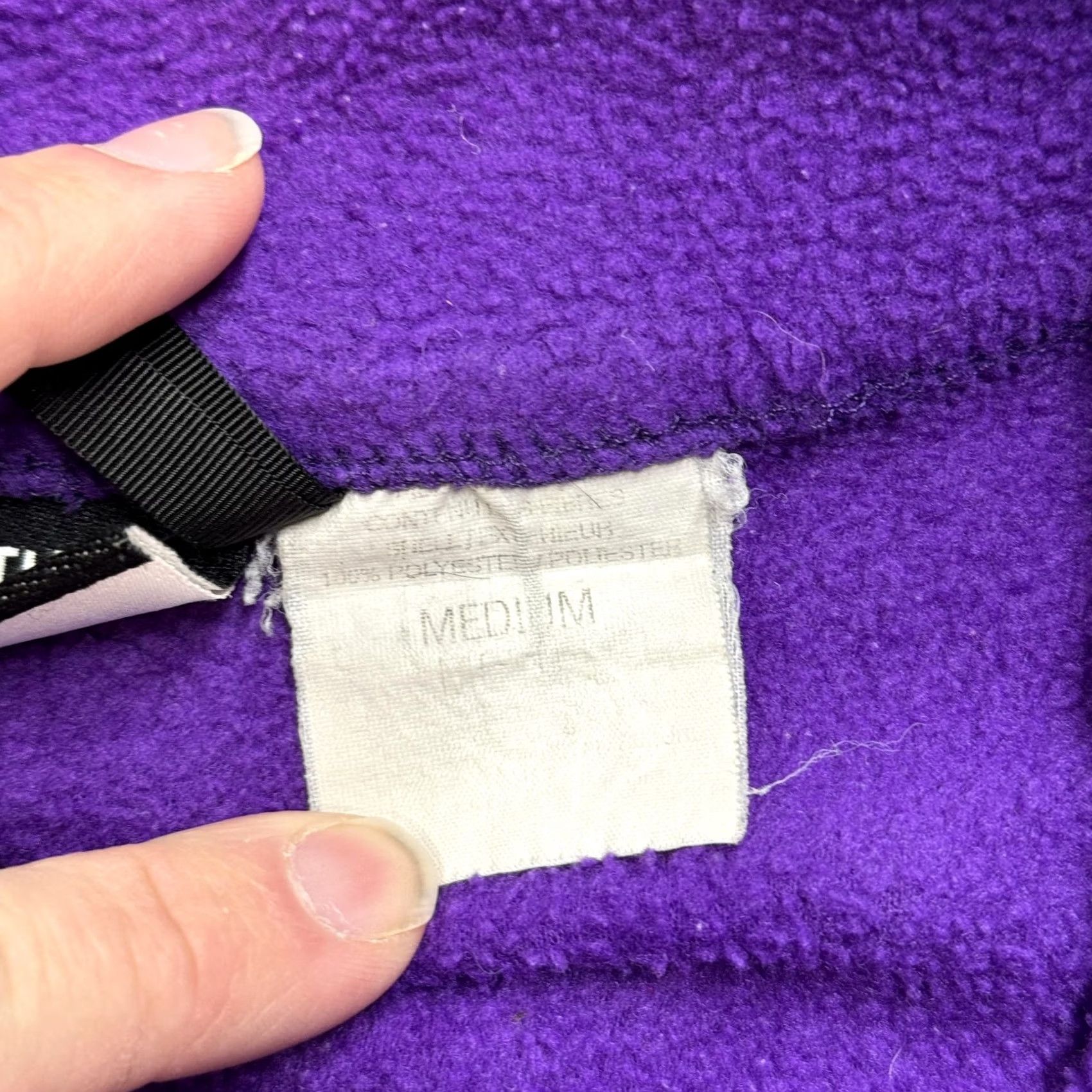 The North Face The North Face Fleece Jacket Womens Medium Purple Zip Outdoor Hiking Vintage Size M / US 6-8 / IT 42-44 - 4 Thumbnail
