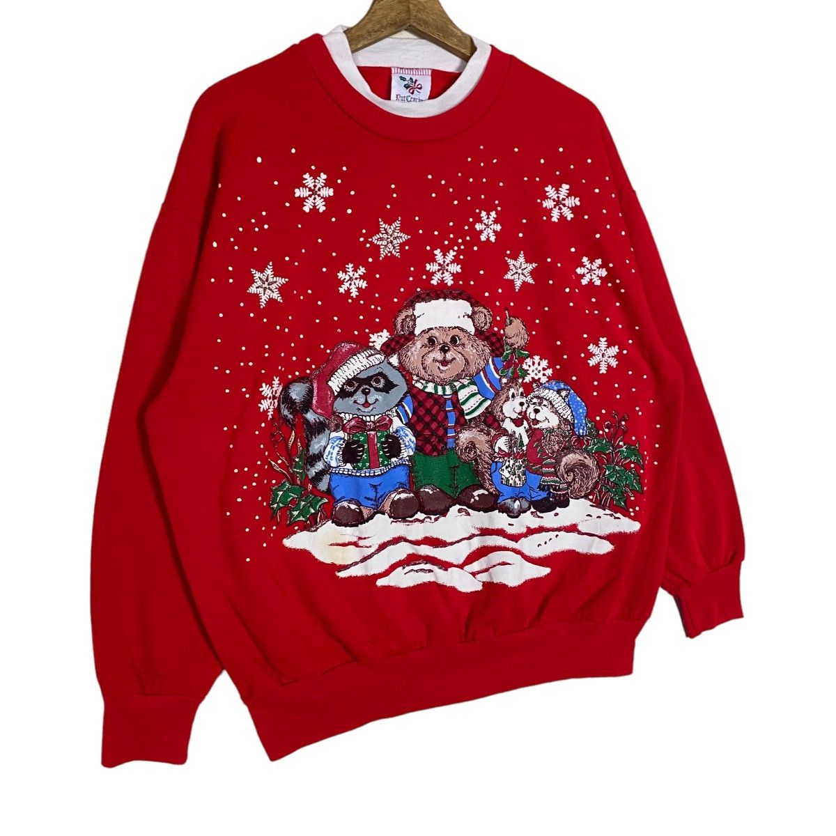 Cartoon Network × Vintage Vintage Nut Cracker Christmas Animal Graphic Pullover Jumper Size US L / EU 52-54 / 3 - 4 Thumbnail