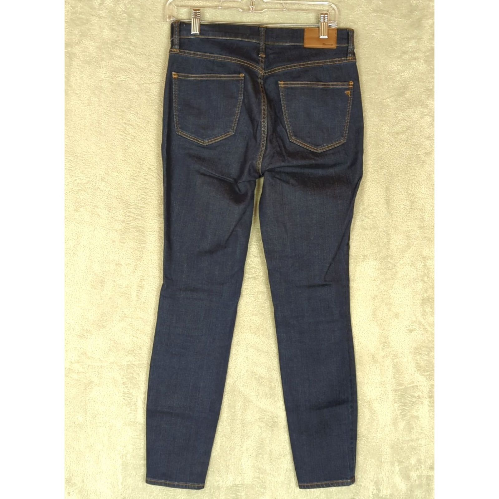 Madewell Madewell 10" High Rise Skinny Jeans Dark Wash 28 Slim Fit Cigarette Pencil Jeans Women Size 28" / US 6 / IT 42 - 2 Thumbnail