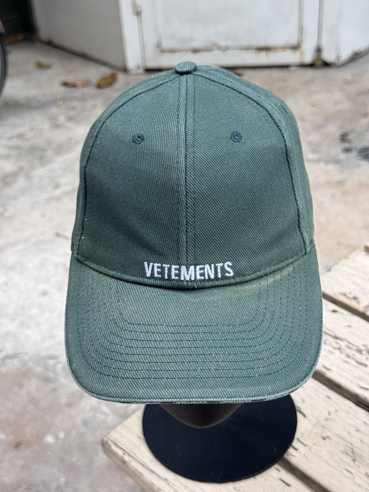 Vetements Vetements Faded Green Baseball Cap Size ONE SIZE - 3 Thumbnail