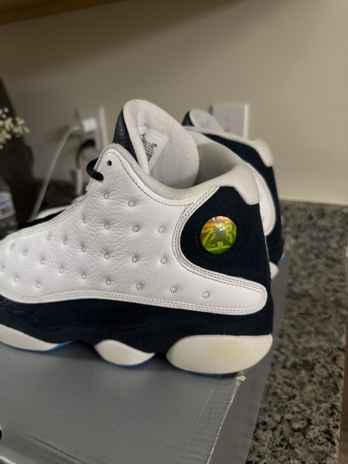 Jordan Brand × Nike 10 - Nike Air Jordan 13 XIII Retro Obsidian White Blue Size US 10 / EU 43 - 7 Thumbnail