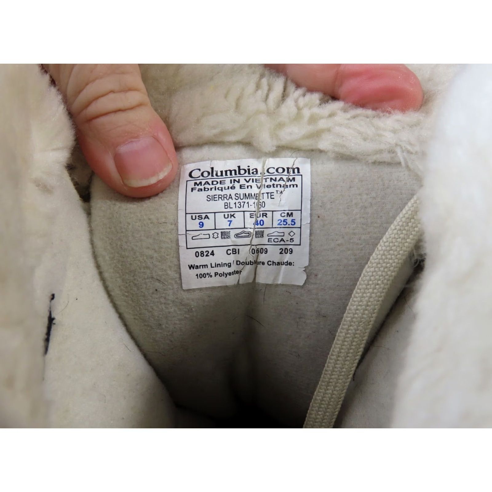 Vintage Columbia Women’s Sierra Summette Insulated Winter Boots Shoe Flat Heel Ankle Waterproof Beige 9 US Size US 7 / IT 37 - 7 Thumbnail
