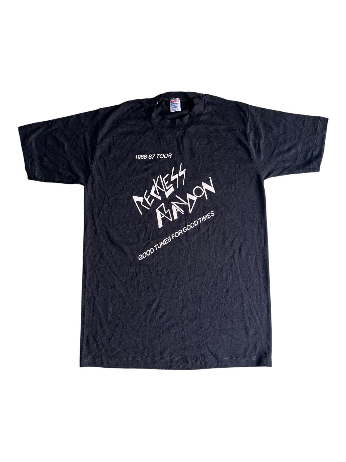 Vintage Vintage 1986-87 RECKLESS ABANDON Punk Band Tour Shirt Size US M / EU 48-50 / 2 - 2 Thumbnail