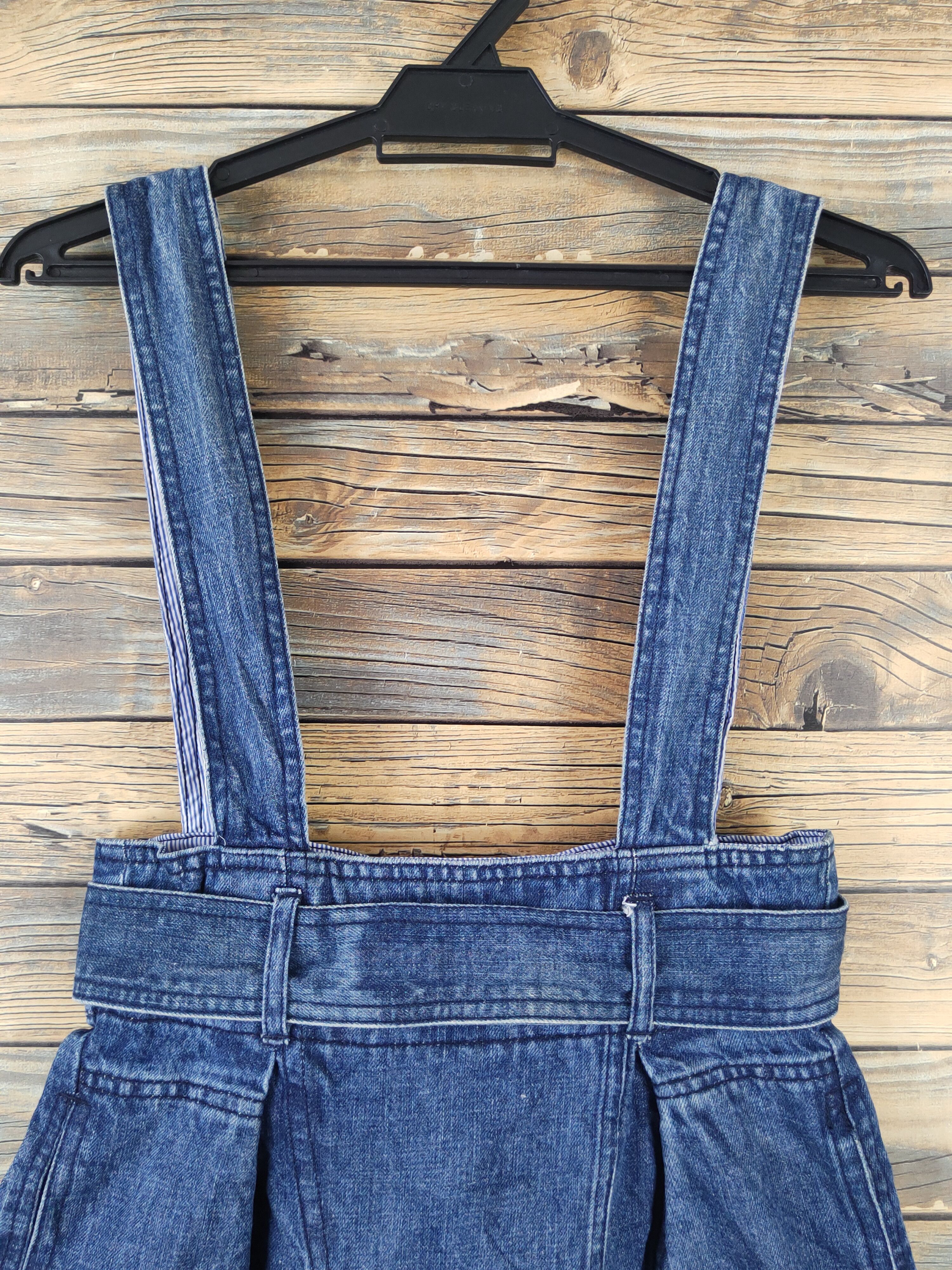 Japanese Brand × Vintage Etam Weekend Blue Denim vintage Skirt Jumpsuits Size 28" / US 6 / IT 42 - 8 Thumbnail