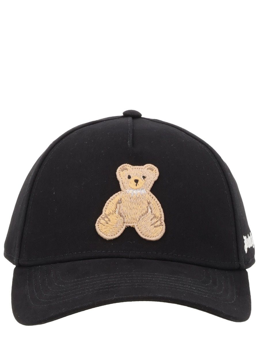 Palm Angels PALM ANGELS CAPPELLO DA BASEBALL "BEAR" - BLACK Size ONE SIZE - 1 Thumbnail