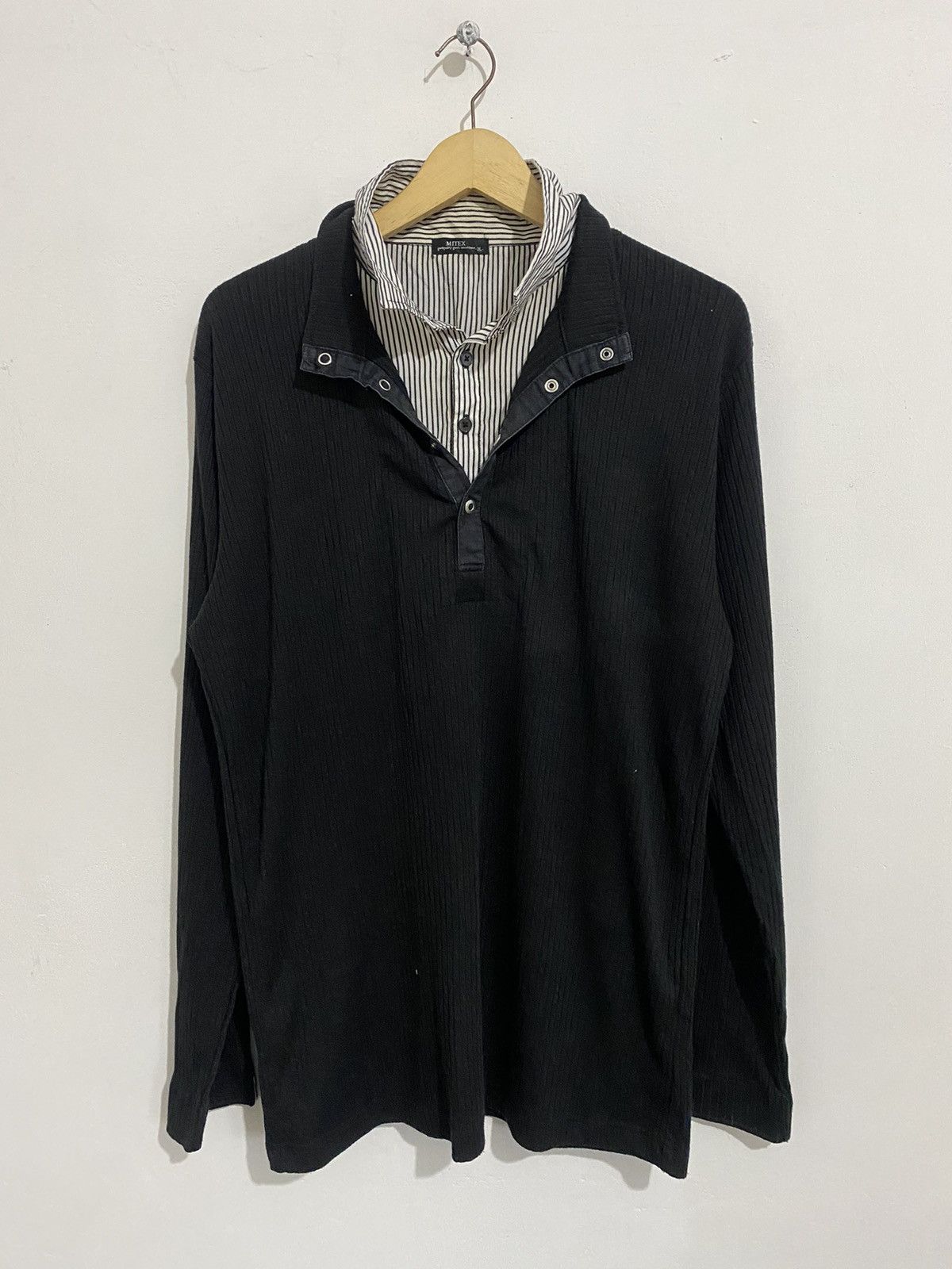If Six Was Nine × Japanese Brand × Le Grande Bleu (L.G.B.) Mitex japanese double collar ifsixwasnine lgb styled Size US XL / EU 56 / 4 - 3 Thumbnail