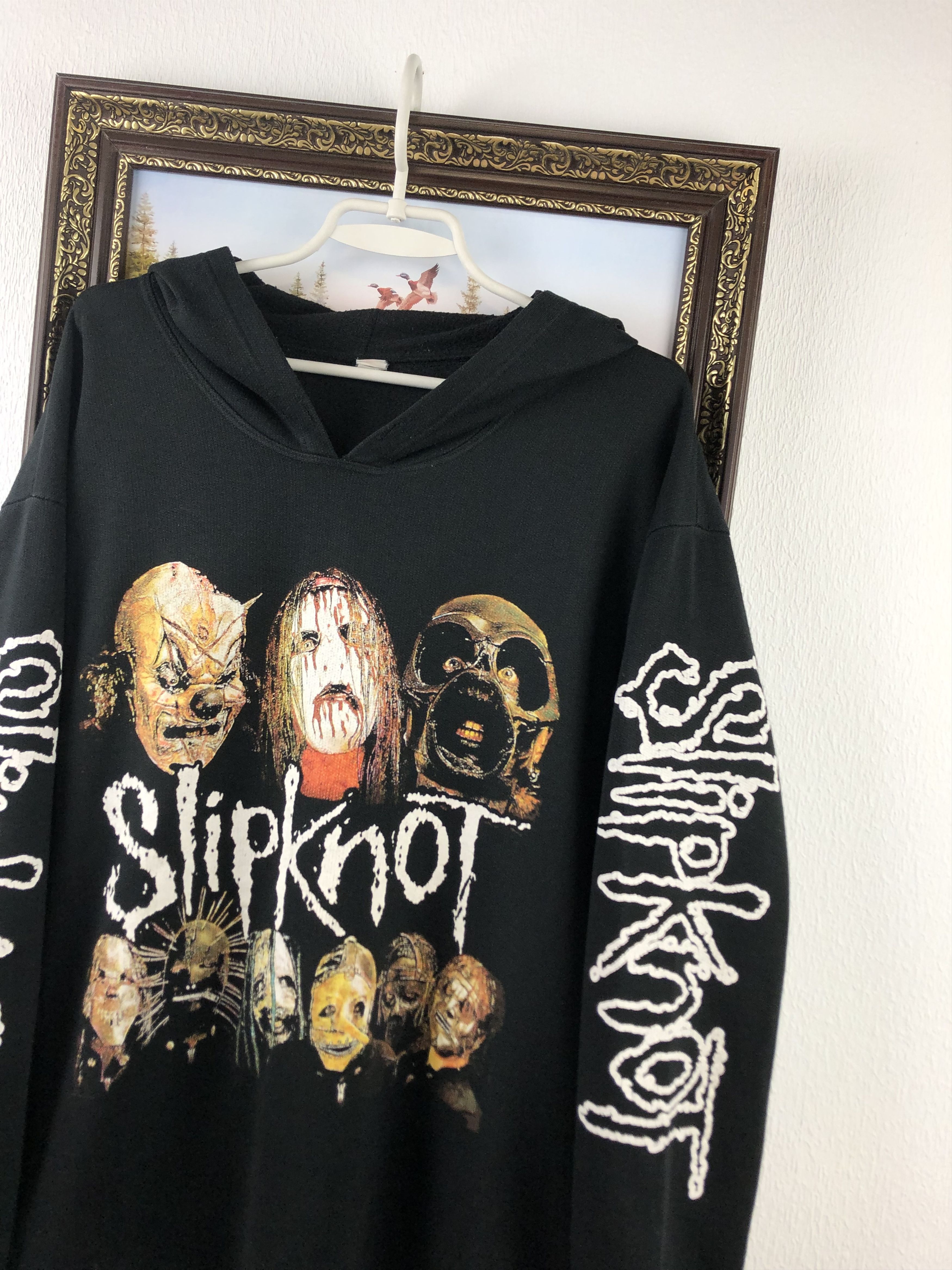 Band Tees × Vintage Vintage 2001 Slipknot IOWA Hoodie Very Rare Rock Band Over Size US XL / EU 56 / 4 - 8 Thumbnail