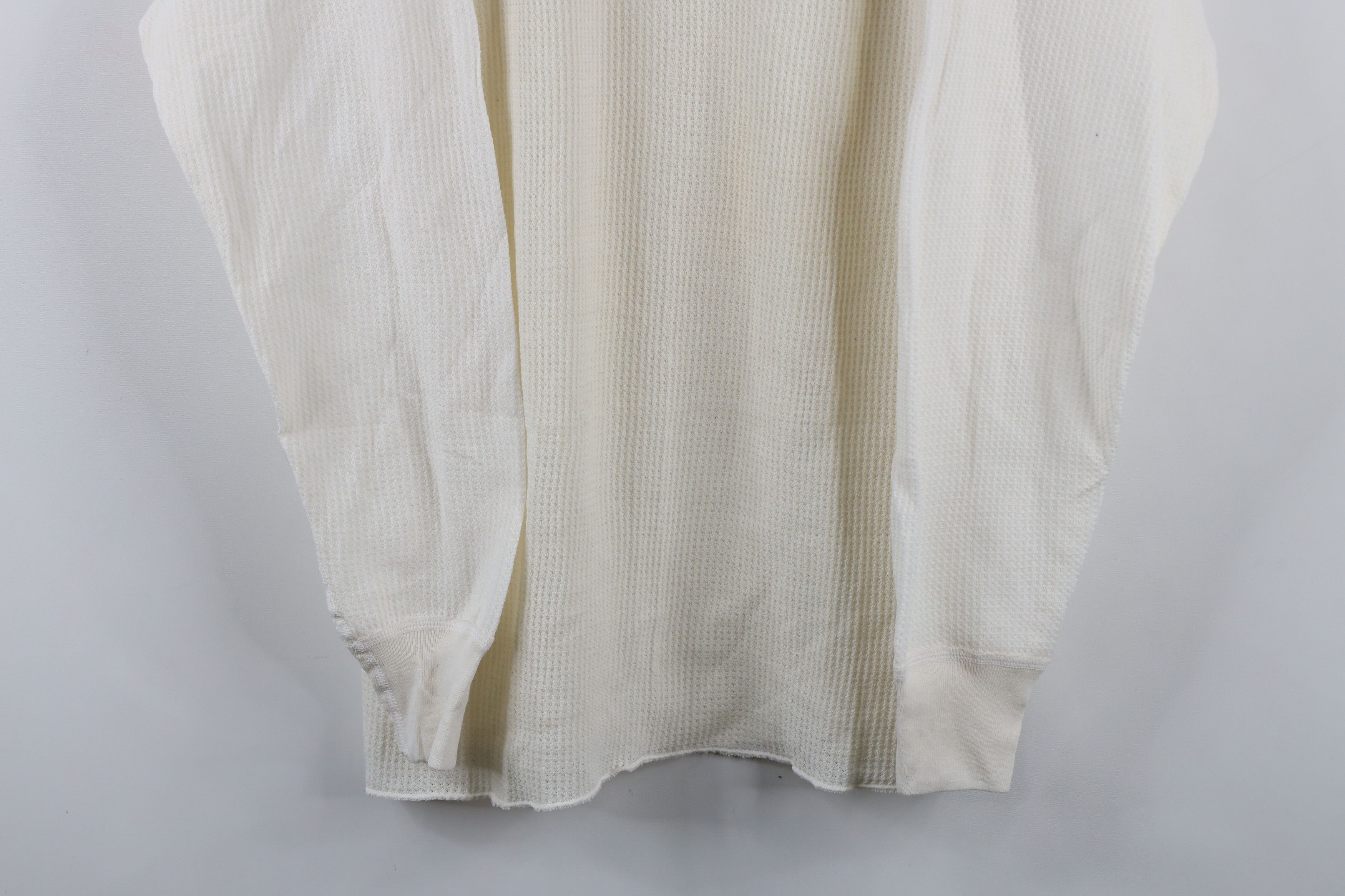 Vintage Vintage 90s Streetwear Waffle Knit Long Sleeve T-Shirt Size US XL / EU 56 / 4 - 3 Thumbnail