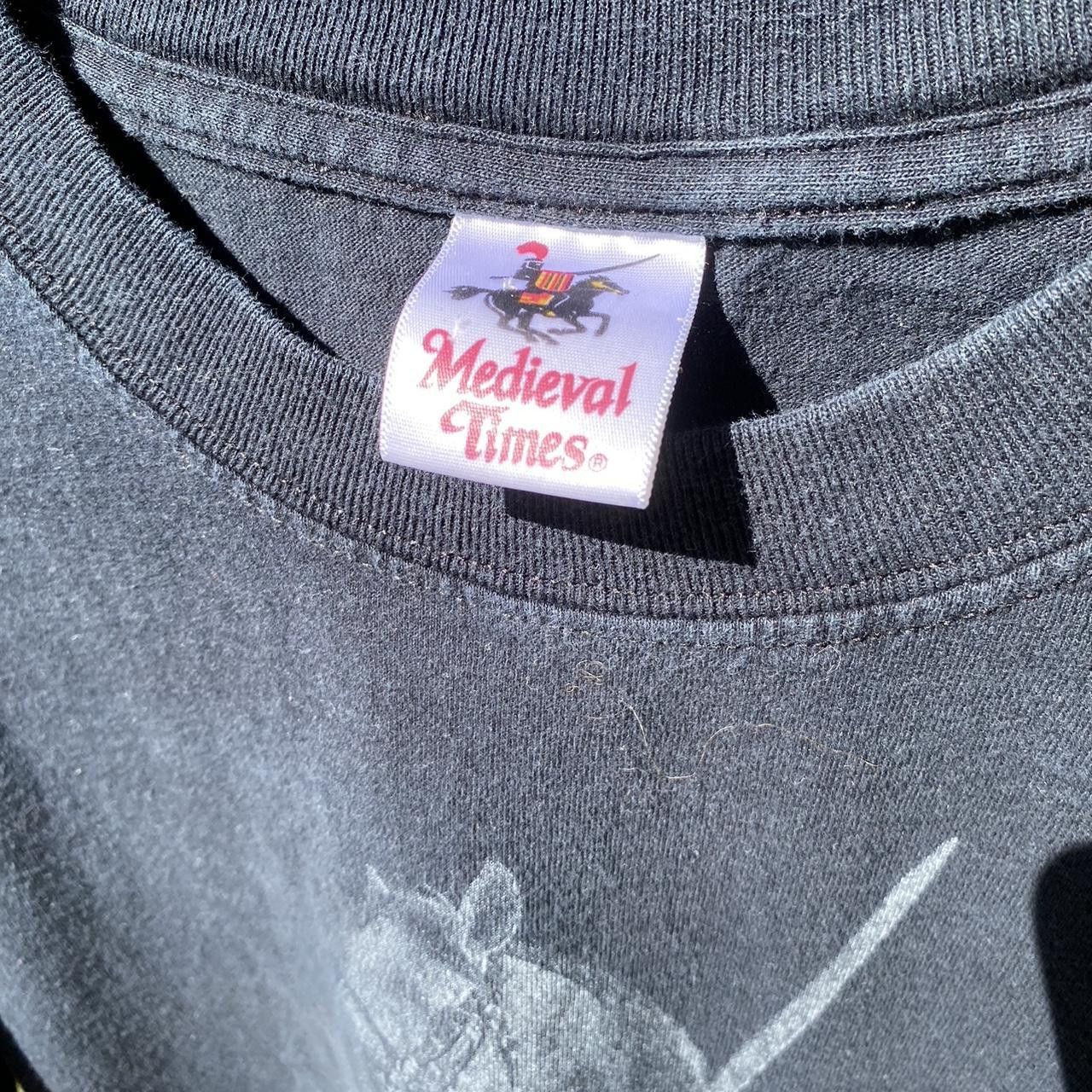 Vintage Vintage 2001 Medieval Times Black Knights Graphic Tee XL Size US XL / EU 56 / 4 - 7 Thumbnail