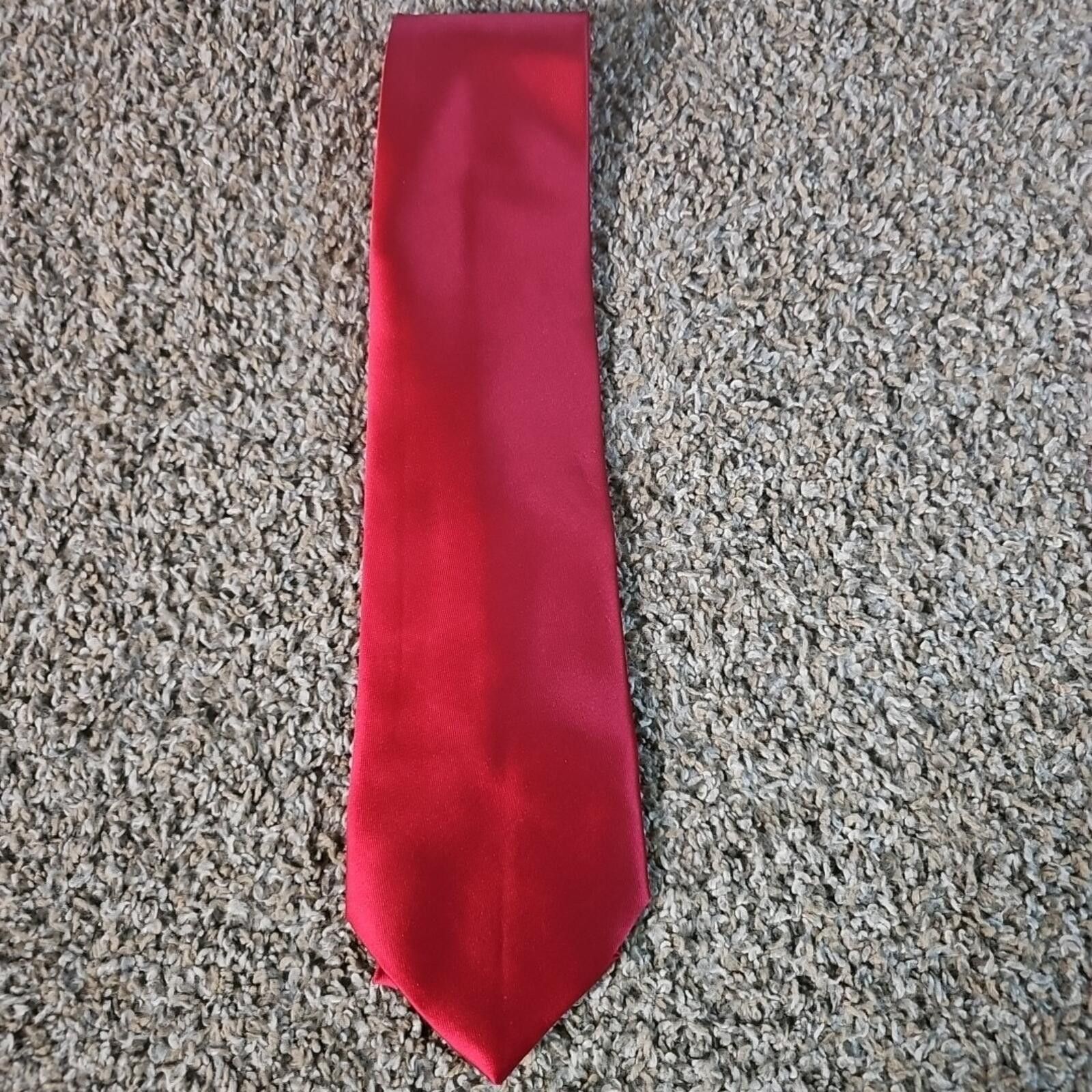 Other Verie God 100% Silk Handmade Necktie Red Size ONE SIZE - 1 Thumbnail