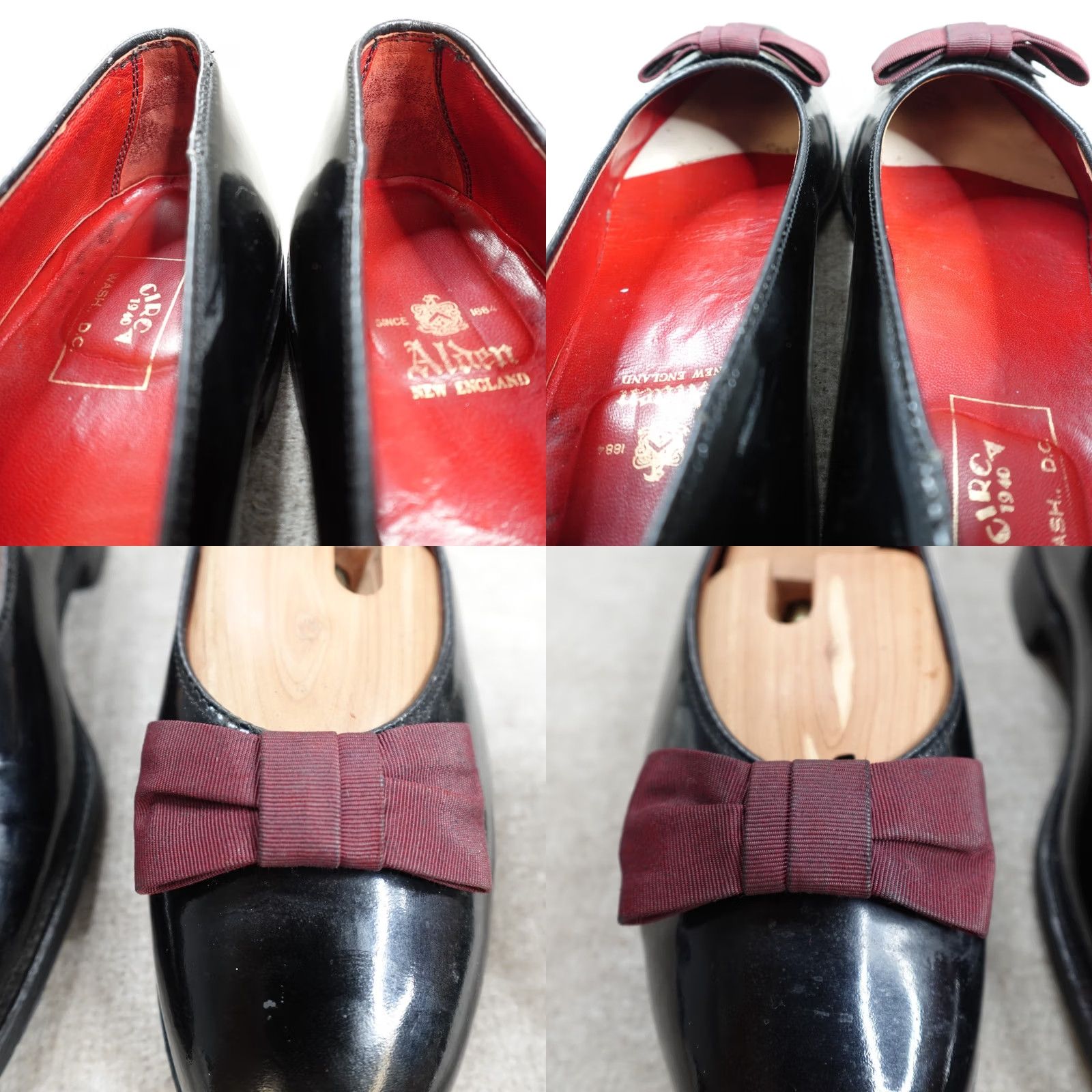Alden VINTAGE Alden Men's Black Patent Leather Opera Pumps 9 B/D Bow Tie Dress Made in USA Size US 9 / EU 42 - 10 Thumbnail
