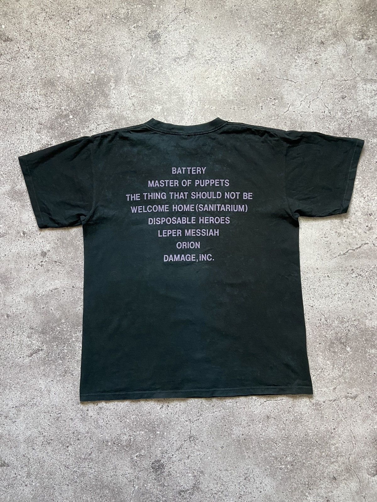 Band Tees × Metallica × Vintage Vintage 1994 Metallica Master Of Puppets Graphic T Shirt Size US L / EU 52-54 / 3 - 4 Thumbnail