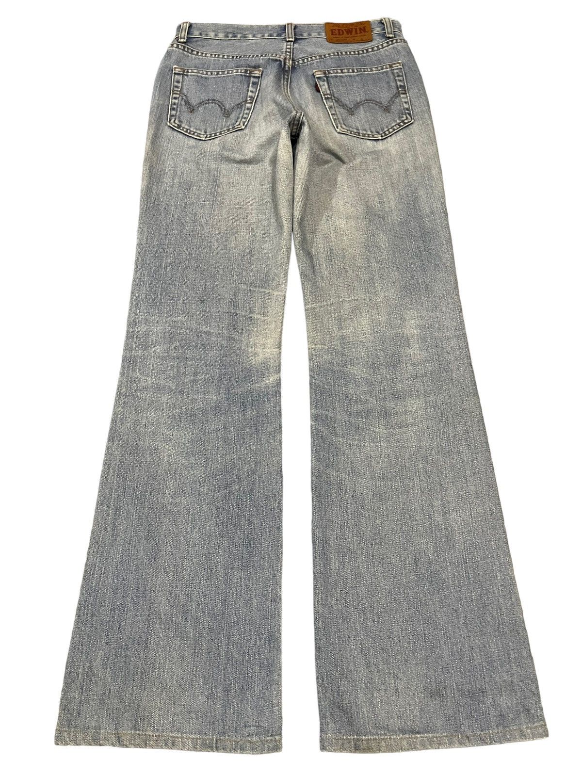 Edwin Vintage Edwin 503 Blue Wash Style Wide Leg Jeans Size US 29 - 2 Thumbnail