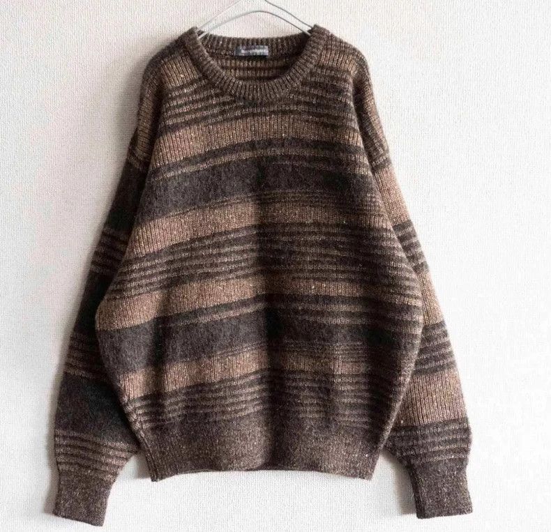 Issey Miyake issey miyake size:one size Brown wool blend sweater Size US M / EU 48-50 / 2 - 1 Thumbnail