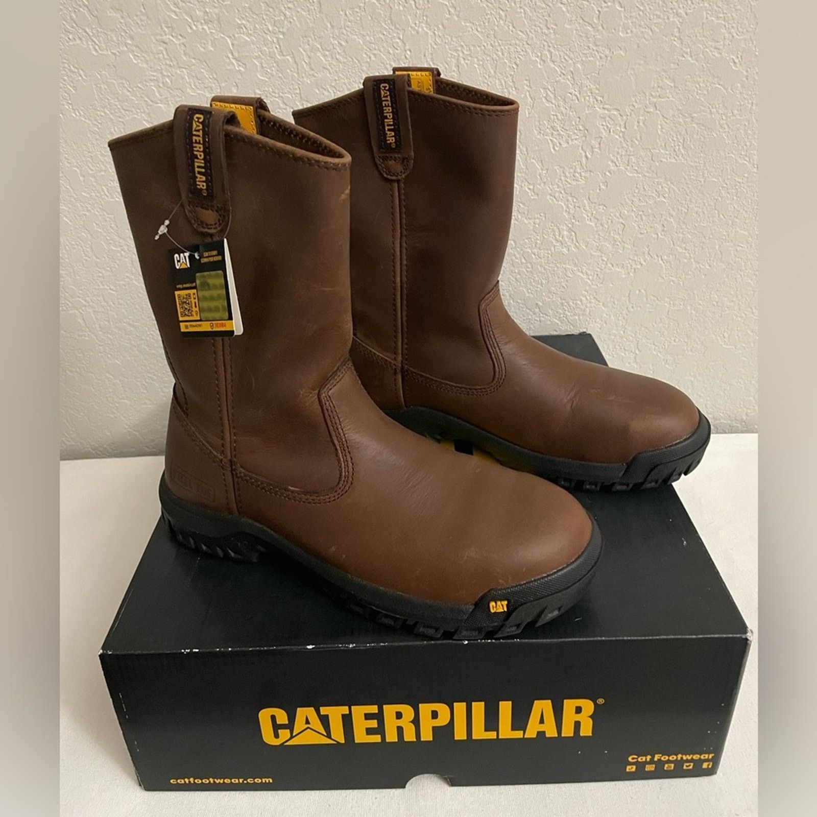 Caterpillar CAT Drawbar Steel Toe Caterpillar Boots Brown Men 7.5 Size US 7.5 / EU 40-41 - 1 Thumbnail