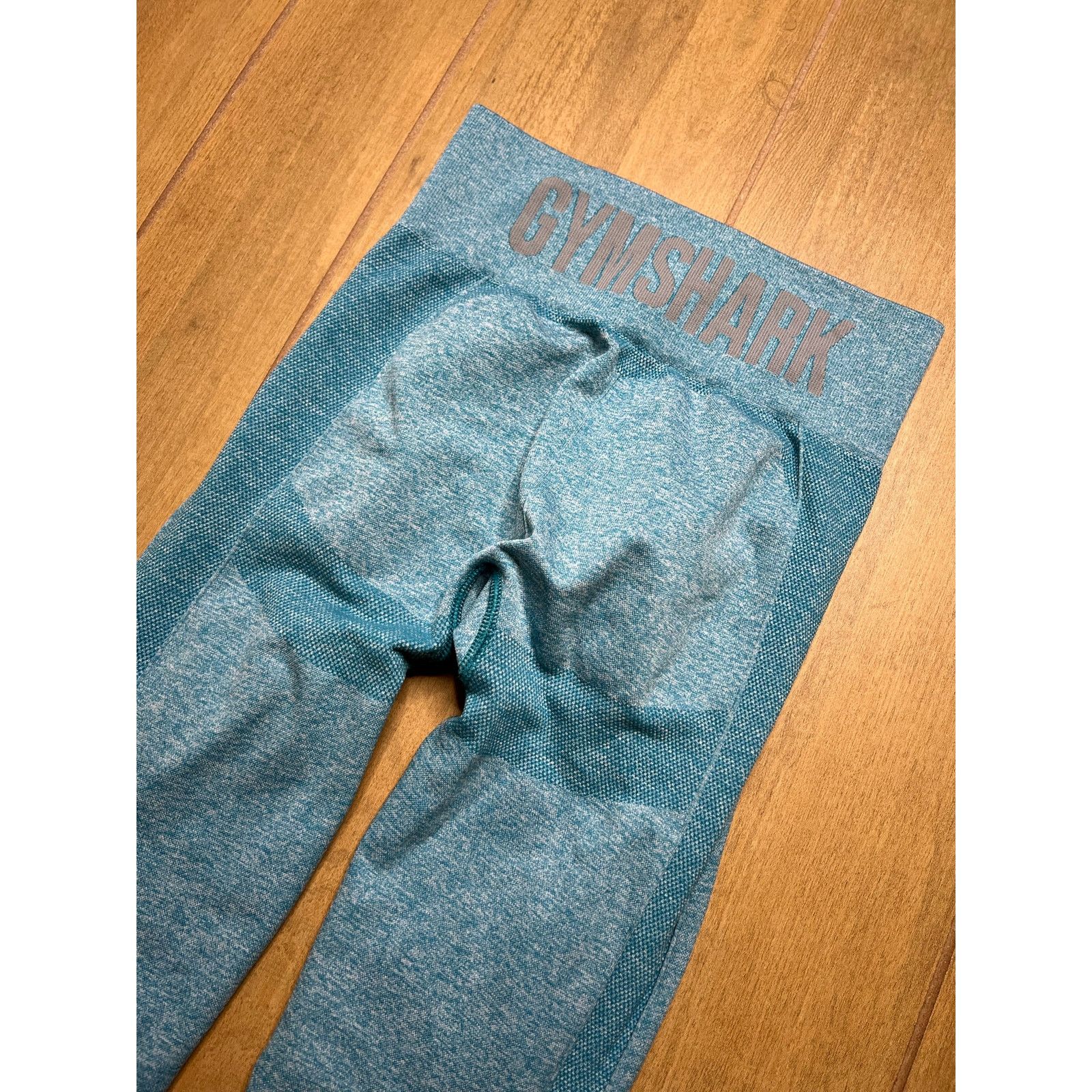 Gymshark Gymshark Flex High Waisted Seamless Leggings Marled Blue S Size 22" - 9 Thumbnail