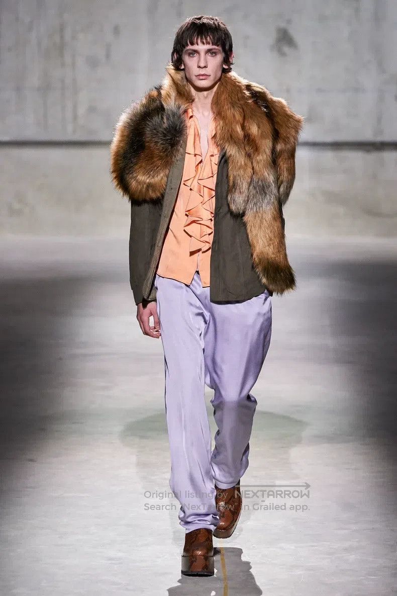 Dries Van Noten Dries Van Noten Faux Fox Fur Shawl Scarf Size ONE SIZE - 9 Thumbnail