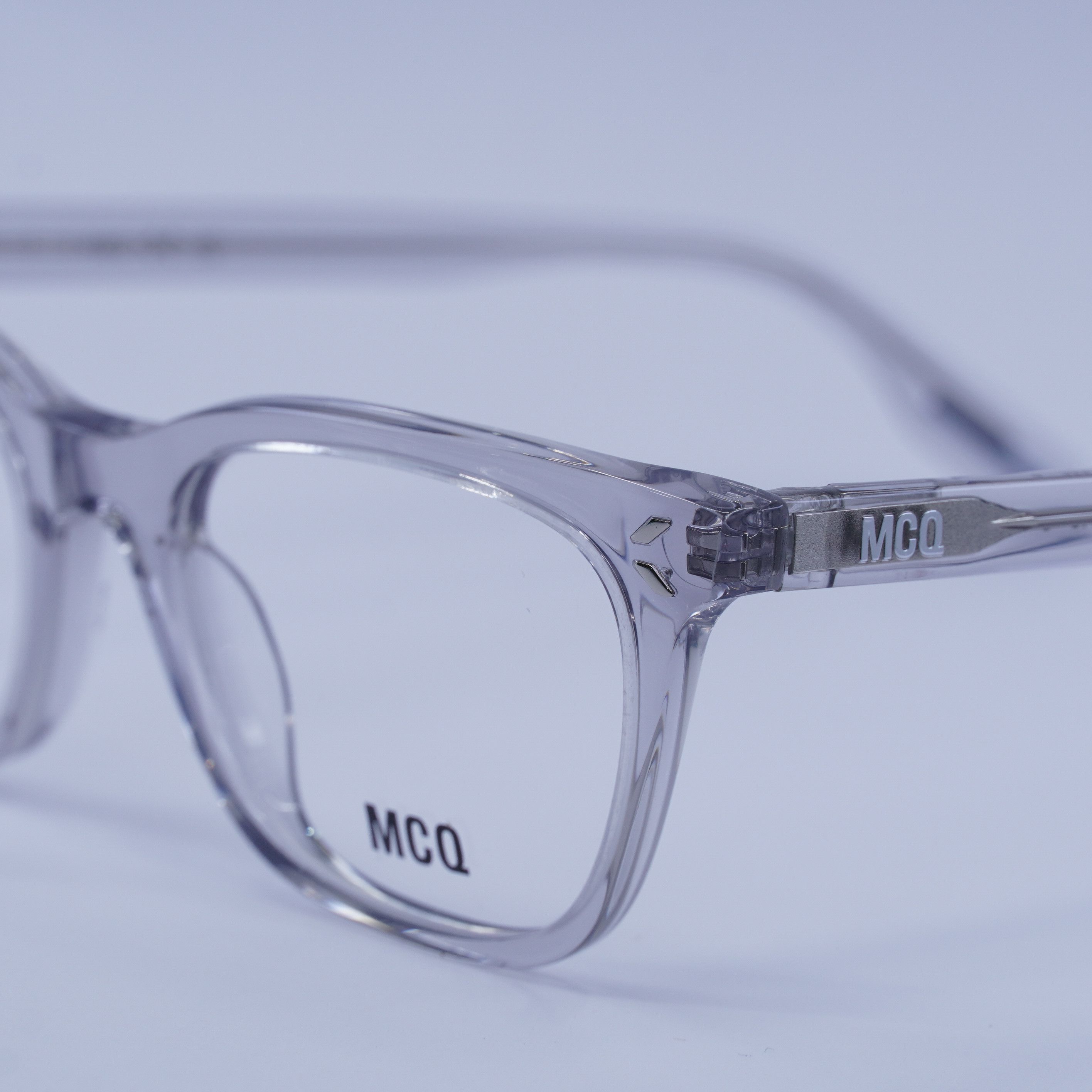McQ Alexander McQueen McQ by Alexander McQueen MQ0379O 002 Eyeglasses Grey 50mm Size ONE SIZE - 2 Thumbnail