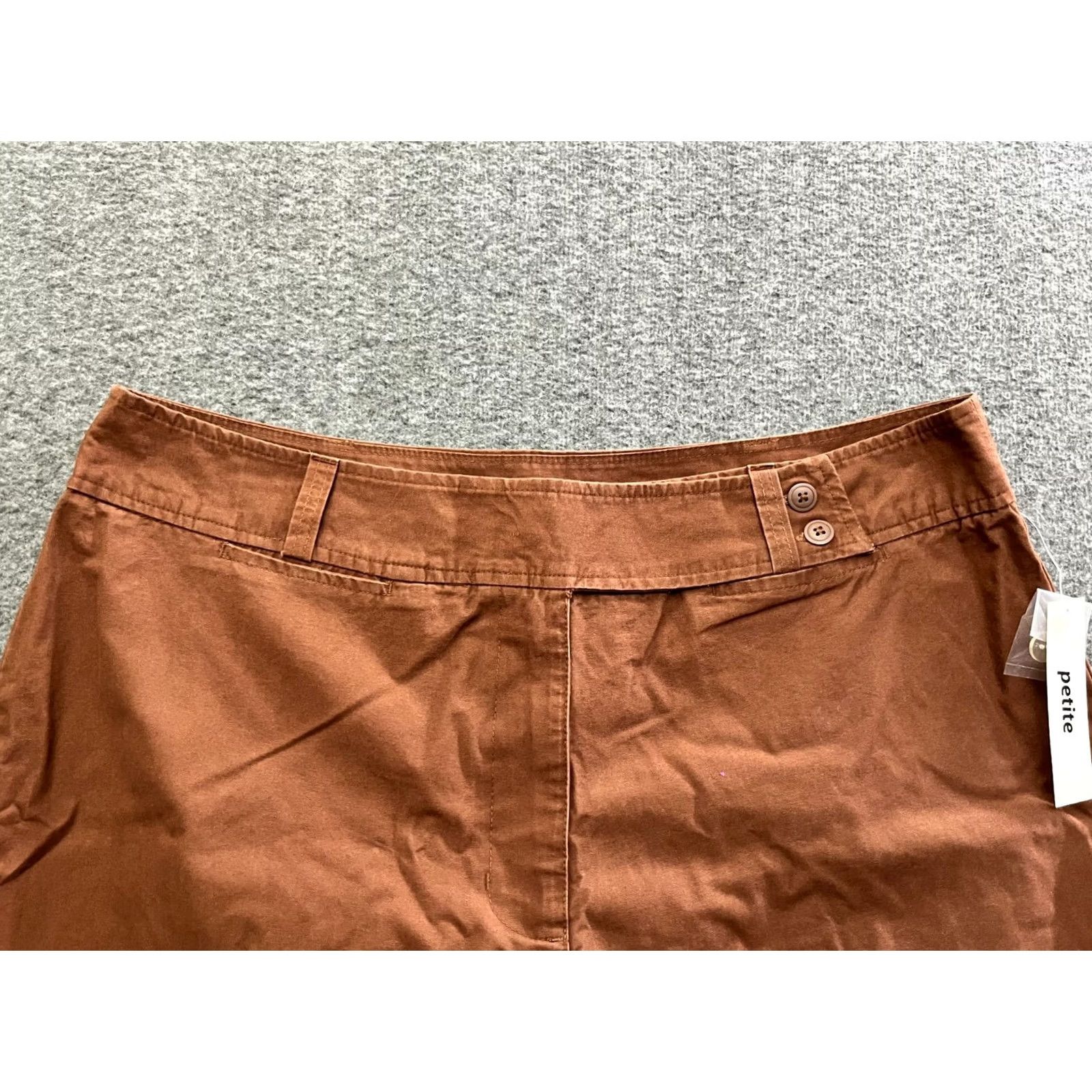 Vintage White Stag Pants Capri 18 Petite Coral Cotton Denim Capri Pants Straight Leg Womens XS-Plus? Size 24" / US 00 / IT 34 - 3 Thumbnail