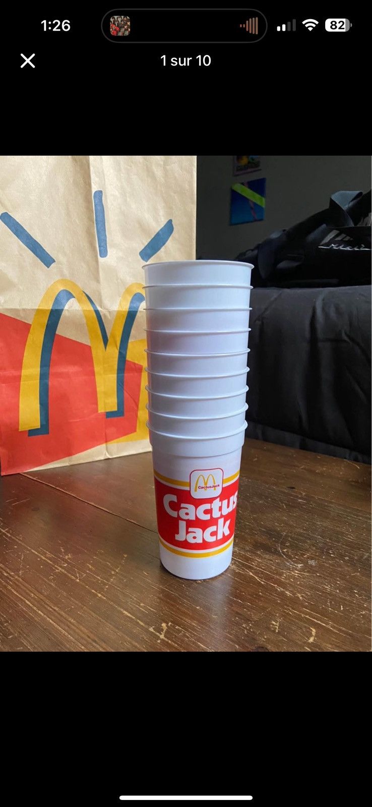 Travis Scott Cactus jack x mcdonald cup and bag Size ONE SIZE - 1 Thumbnail